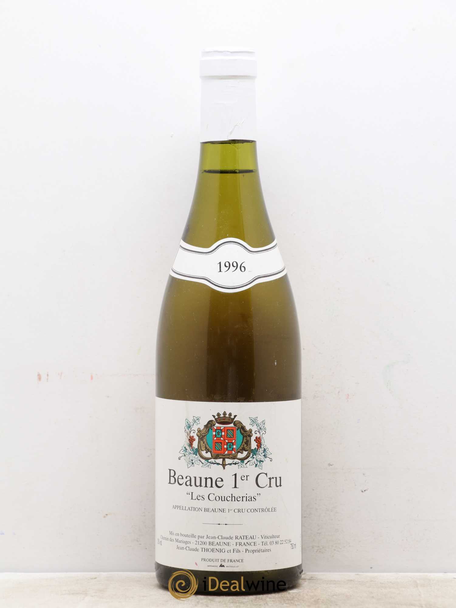 Beaune 1er Cru Les Coucherias JC Thoenig 1996 - Posten von 1 Flasche - 0
