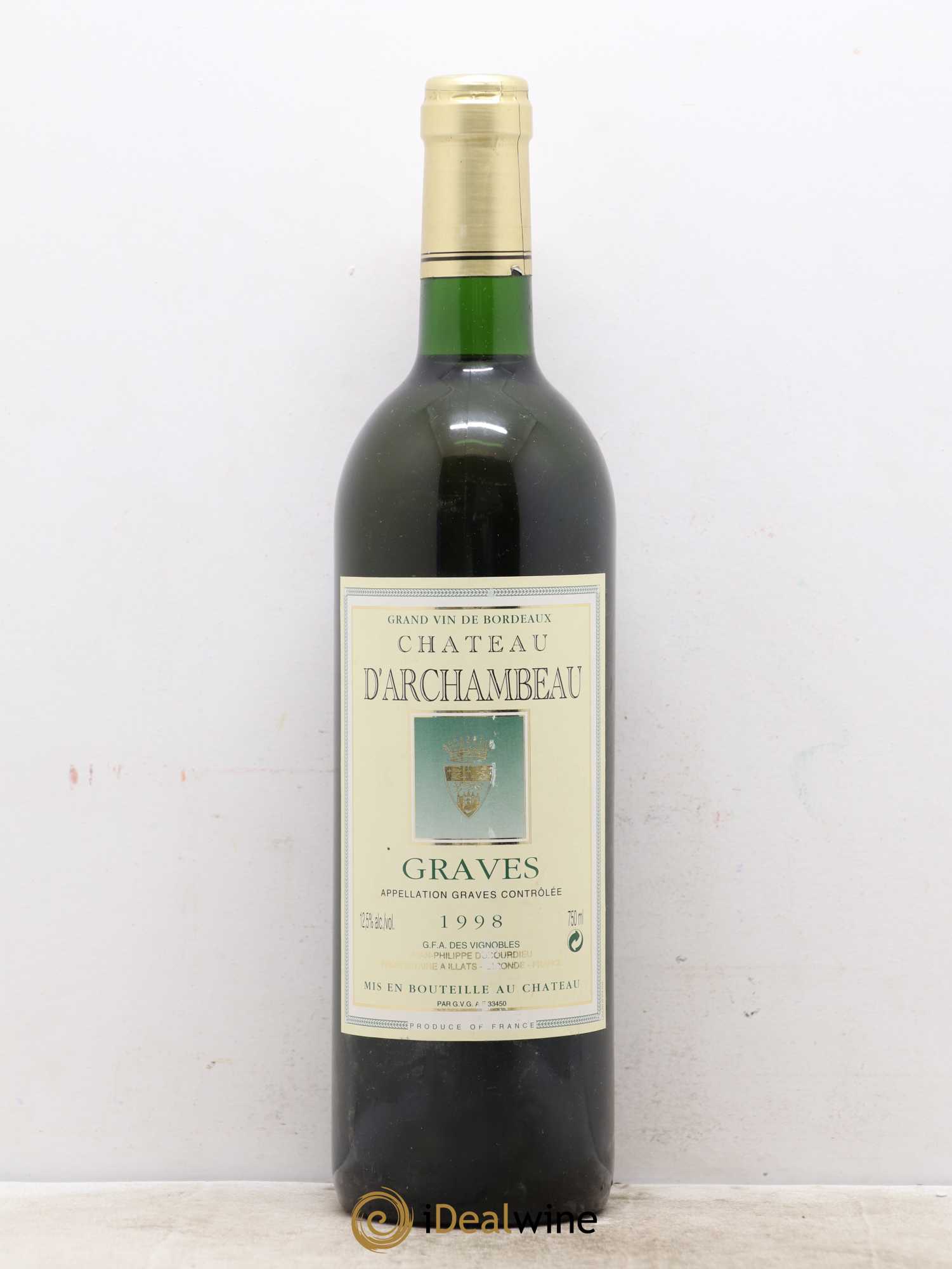 Château d' Archambeau 1998 - Lot de 1 bouteille - 0