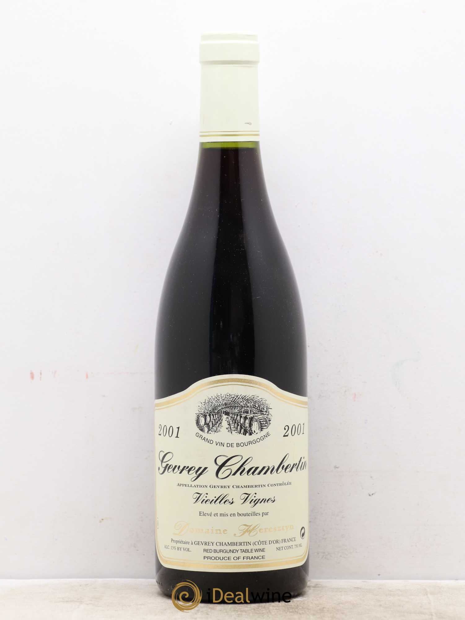 Gevrey-Chambertin Vieilles Vignes Heresztyn (Domaine) 2001 - Lot de 1 bouteille - 0