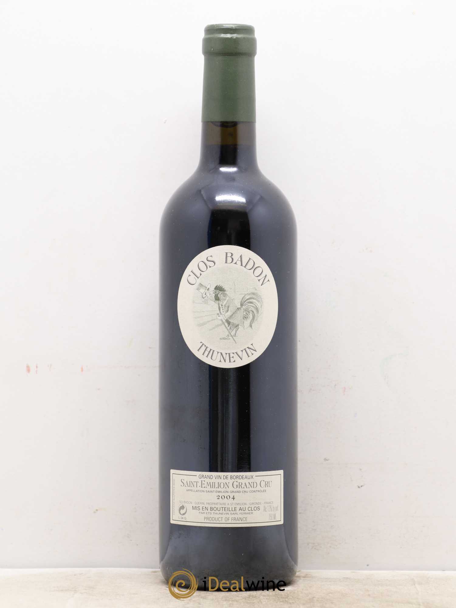 Clos Badon Thunevin 2004 - Posten von 1 Flasche - 0