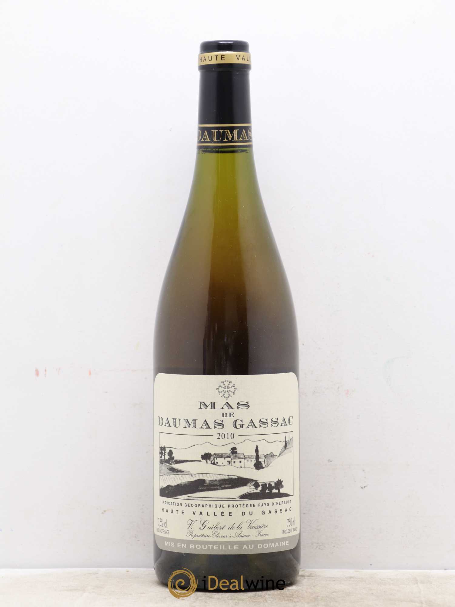 Saint-Guilhem-le-Désert - Cité d'Aniane Mas Daumas Gassac Famille Guibert de La Vaissière 2010 - Lot de 1 bouteille - 0