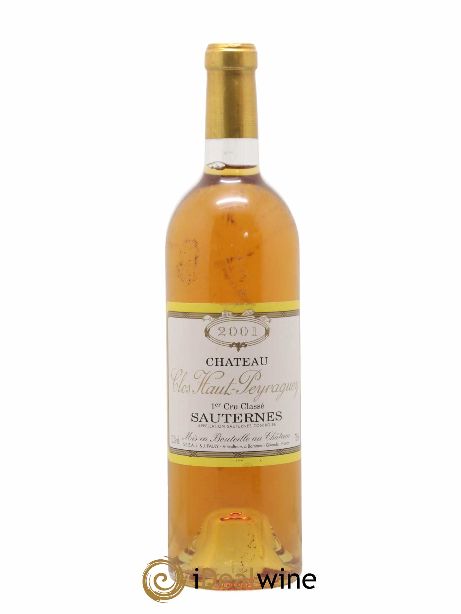 Clos Haut-Peyraguey 1er Grand Cru Classé 2001 - Lotto di 1 bottiglia - 0