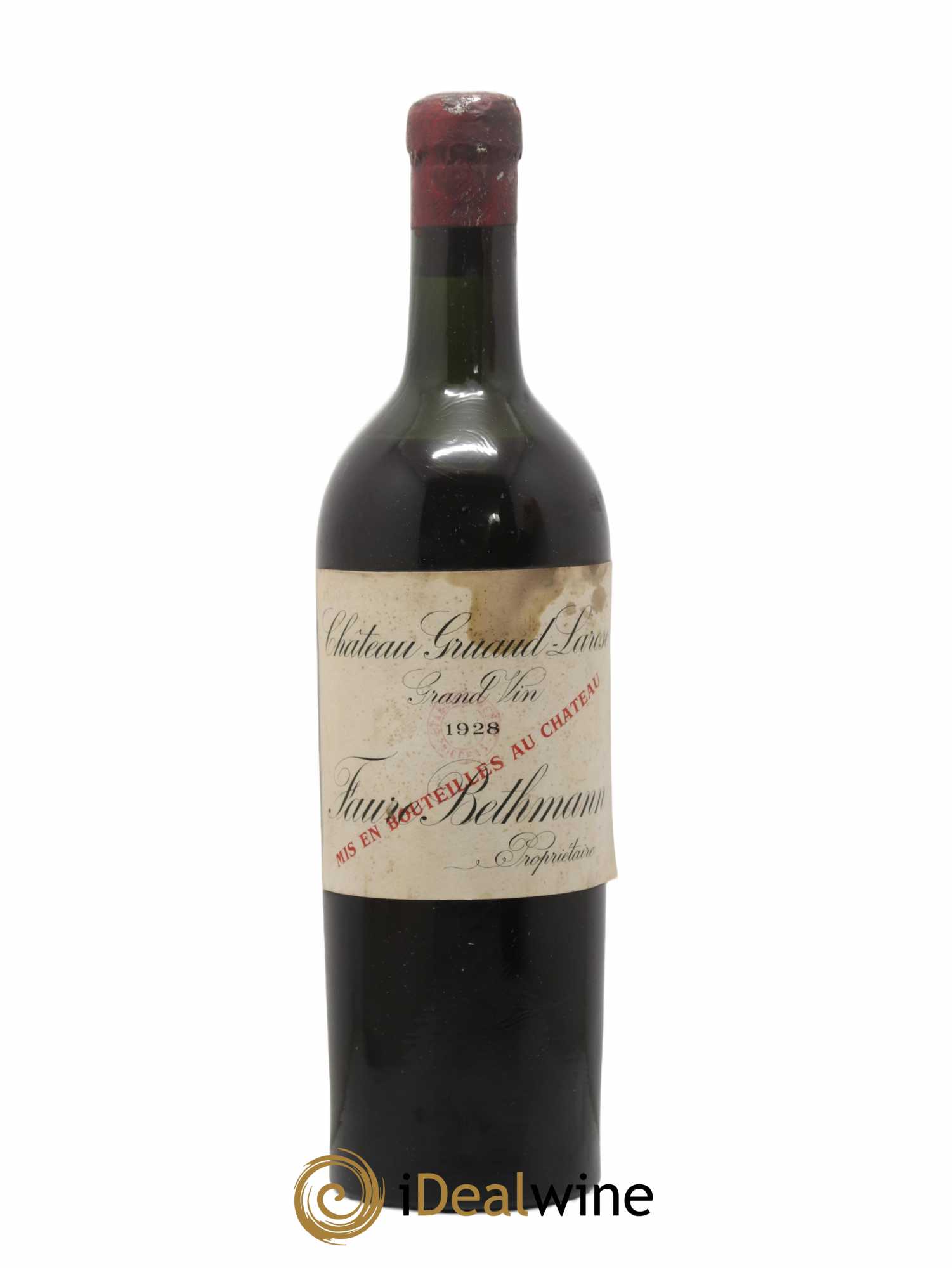 Château Gruaud Larose 2ème Grand Cru Classé 1928 - Lot de 1 bouteille - 0