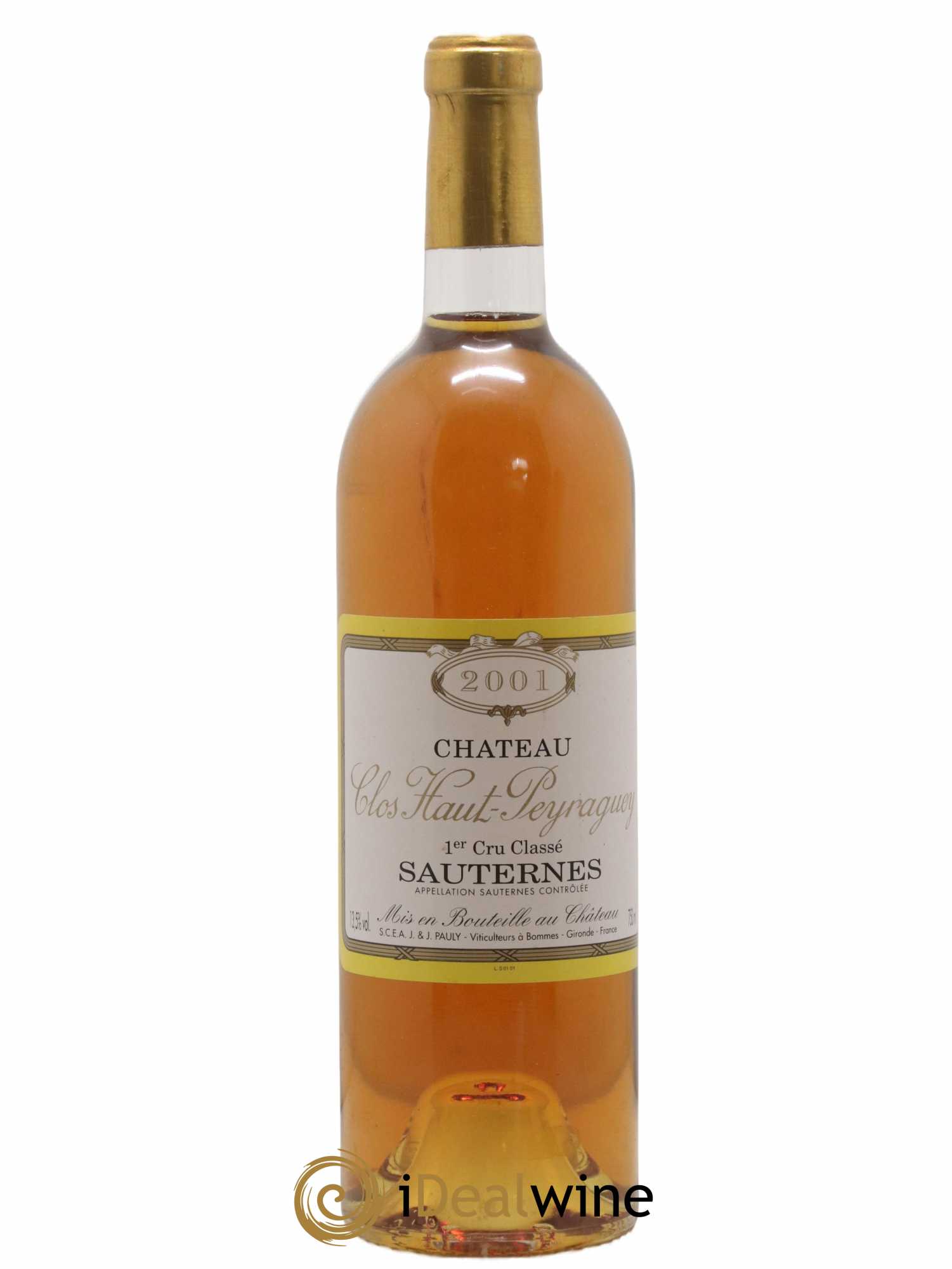 Clos Haut-Peyraguey 1er Grand Cru Classé 2001 - Lotto di 1 bottiglia - 0