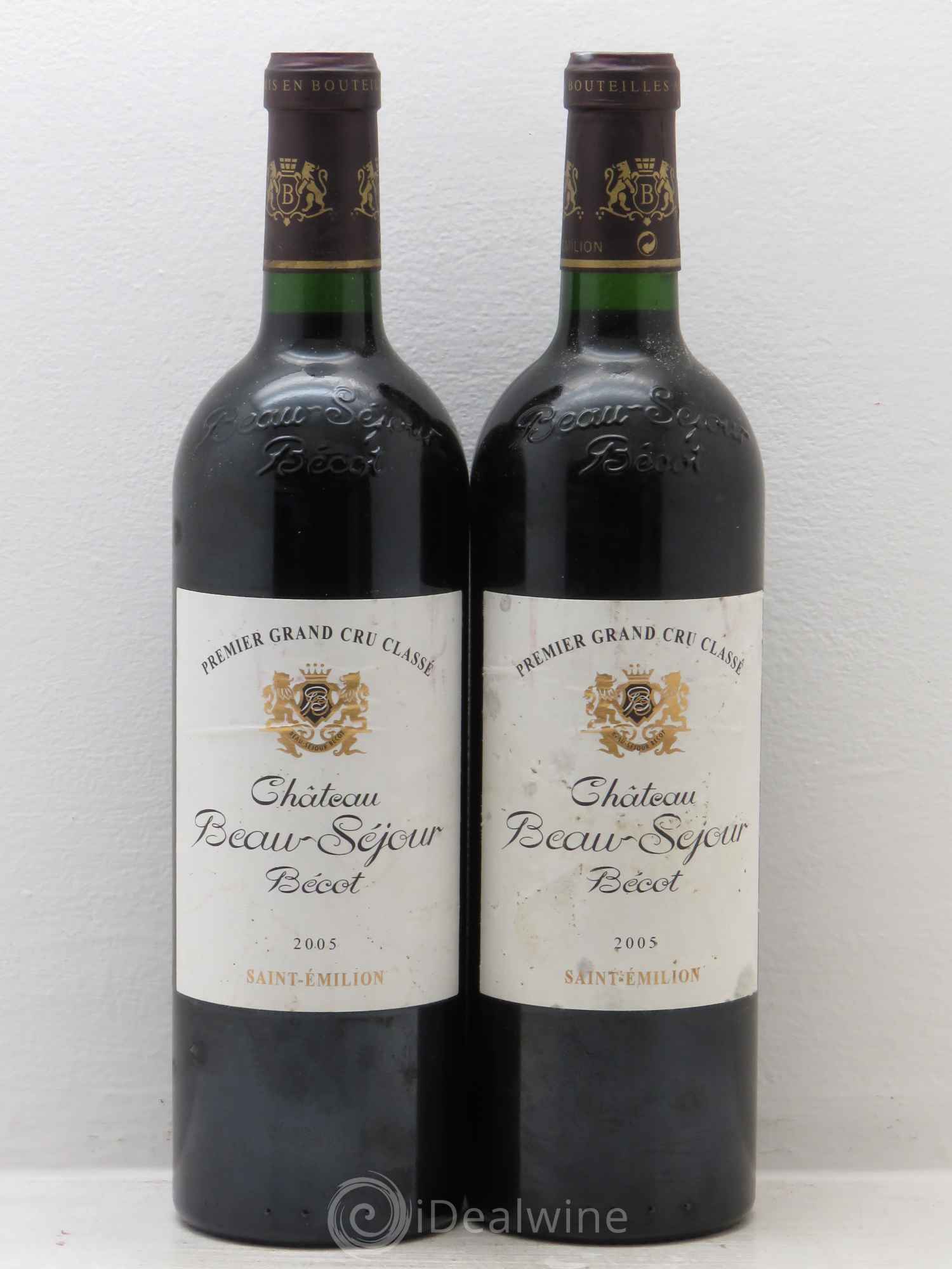 Château Beau-Séjour Bécot 1er Grand Cru Classé B 2005 - Lot de 2 bouteilles - 0
