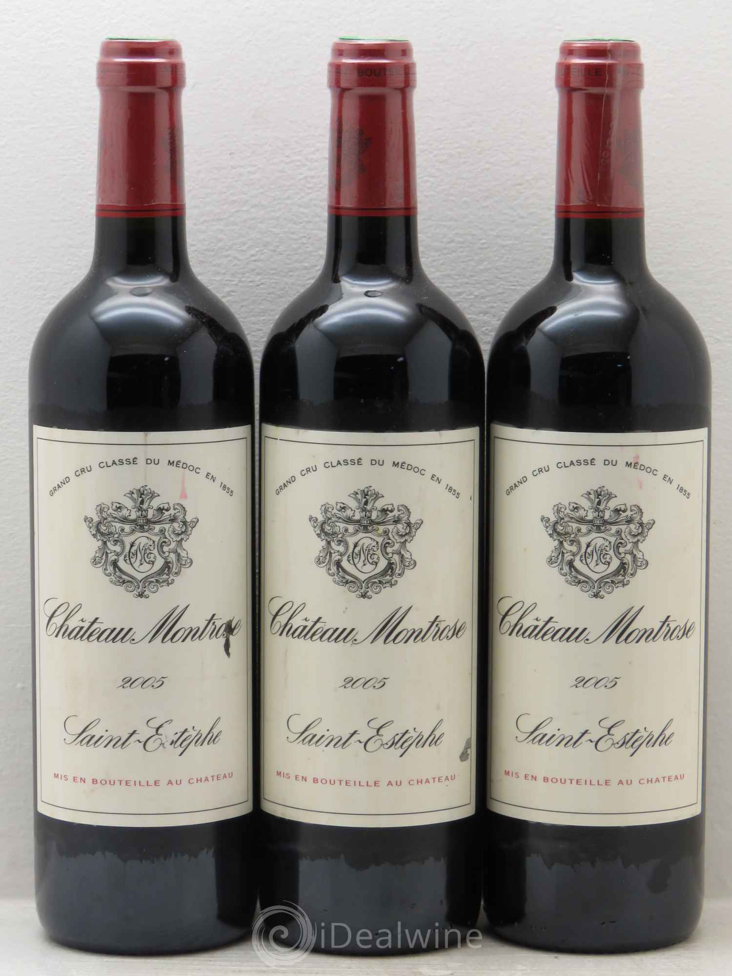 Château Montrose 2ème Grand Cru Classé 2005 - Lot de 3 bouteilles - 0