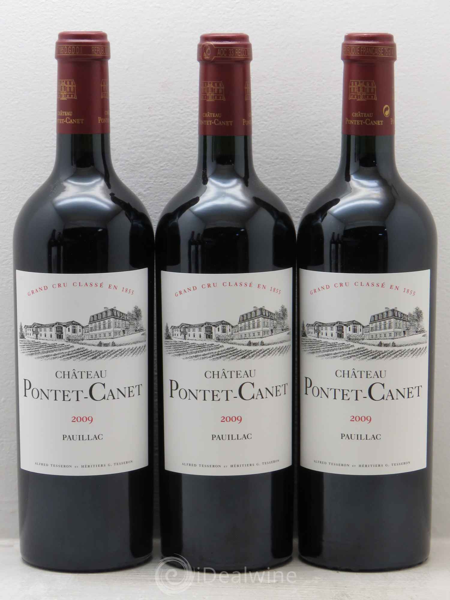Château Pontet Canet 5ème Grand Cru Classé 2009 - Lot de 6 bouteilles - 1