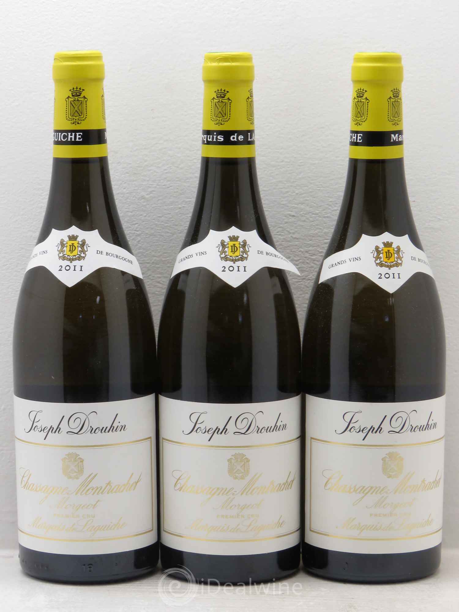 Chassagne-Montrachet 1er Cru Morgeot - Marquis de Laguiche Joseph Drouhin 2011 - Lot de 3 bouteilles - 0