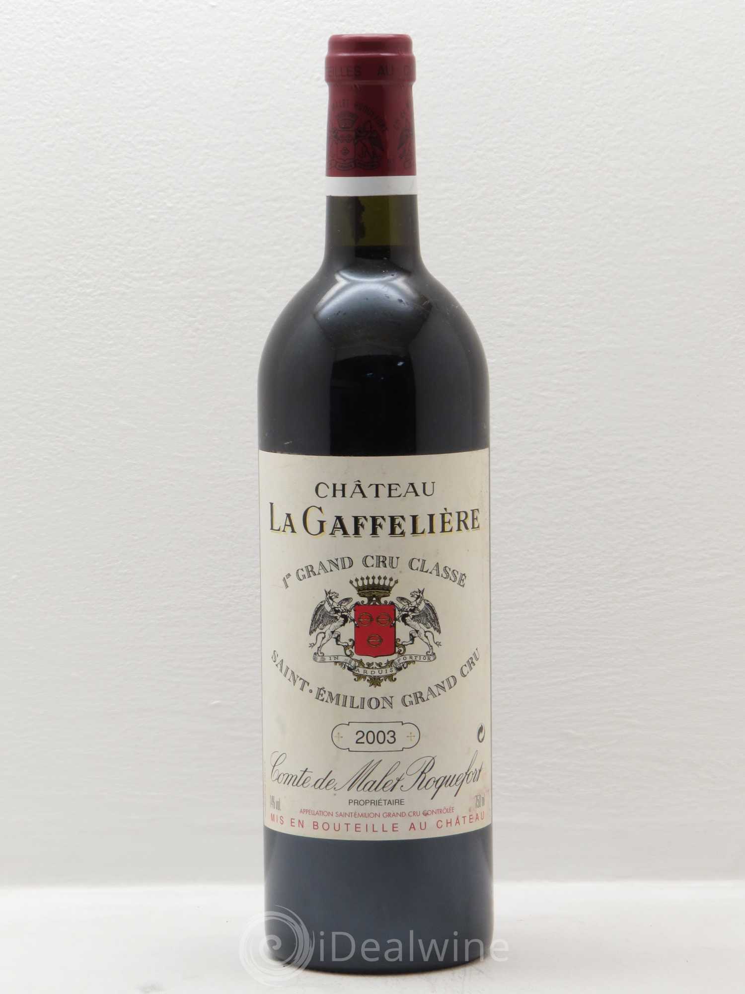 Château la Gaffelière 1er Grand Cru Classé B 2003 - Lot de 6 bouteilles - 0