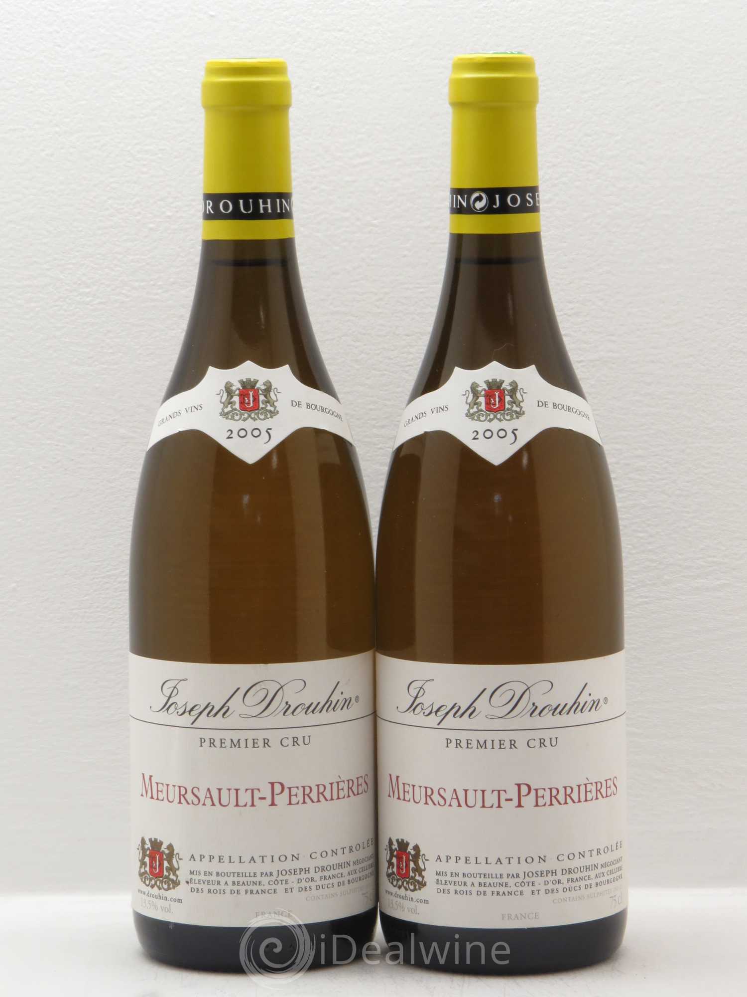 Meursault 1er Cru Perrières Joseph Drouhin 2005 - Lot de 2 bouteilles - 0
