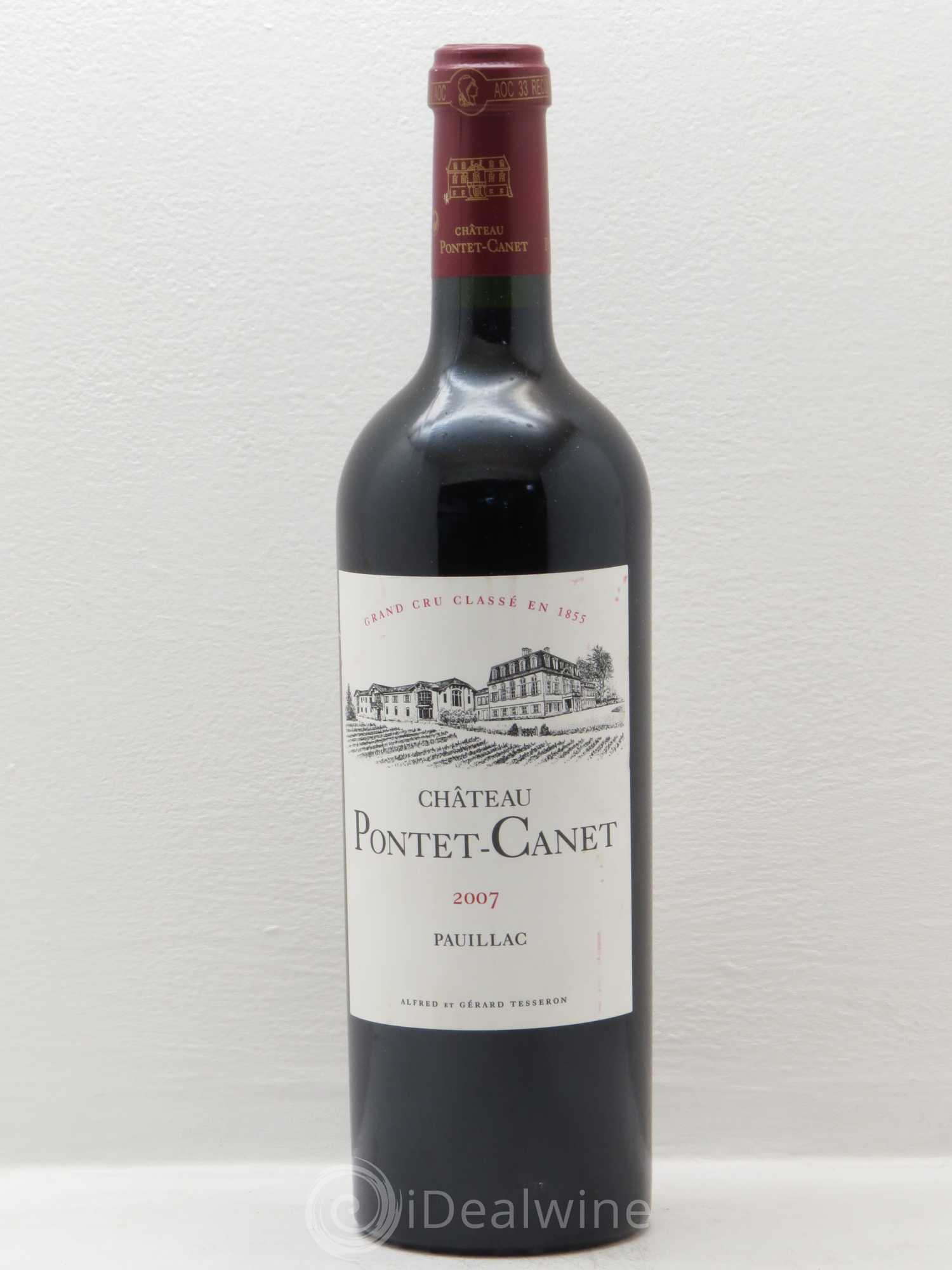 Château Pontet Canet 5ème Grand Cru Classé 2007 - Lot de 1 bouteille - 0