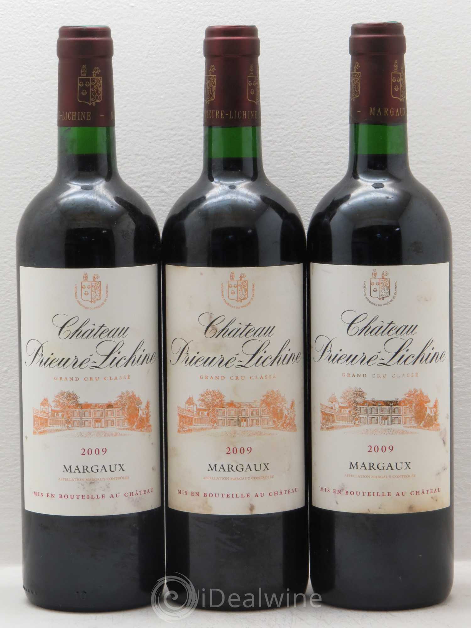 Château Prieuré Lichine 4ème Grand Cru Classé 2009 - Lot de 3 bouteilles - 0
