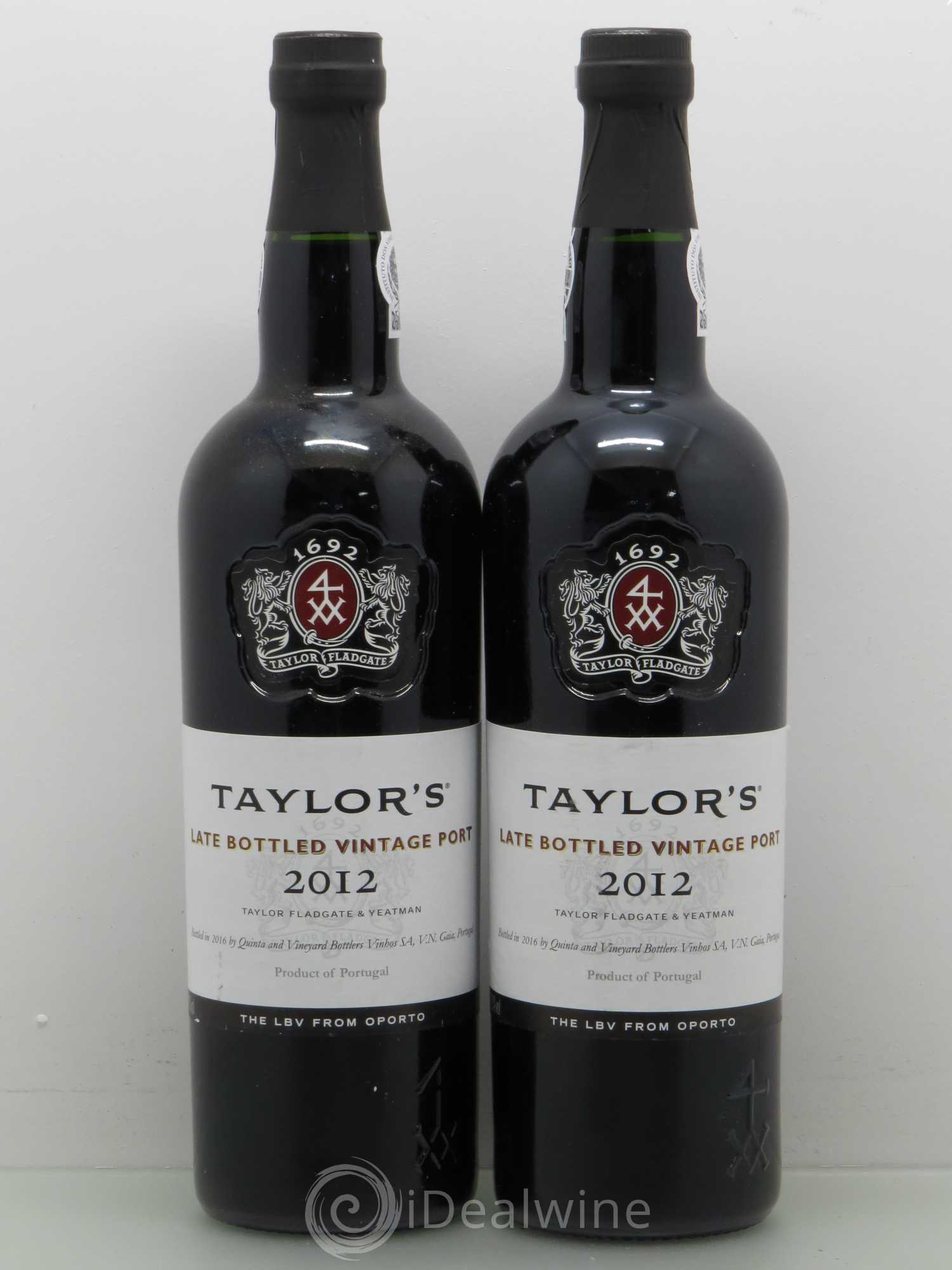 Porto Taylor's Vintage Late Bottled Vintage (sans prix de réserve) 2012 - Posten von 2 Flaschen - 0
