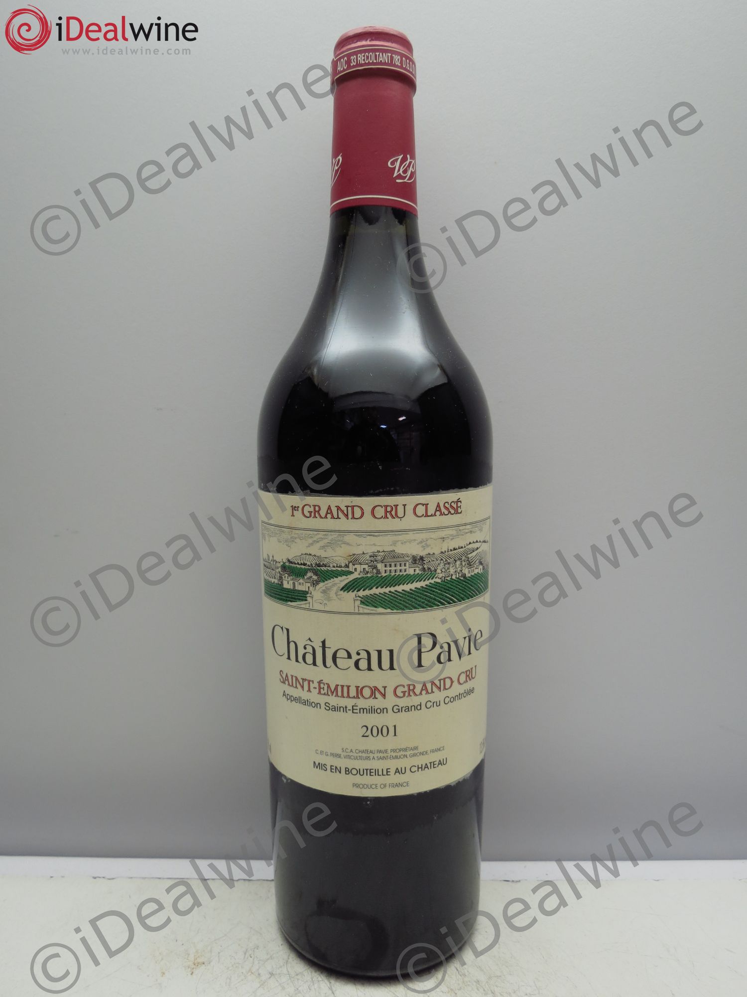 Château Pavie 1er Grand Cru Classé A 2001 - Lot de 1 bouteille - 0