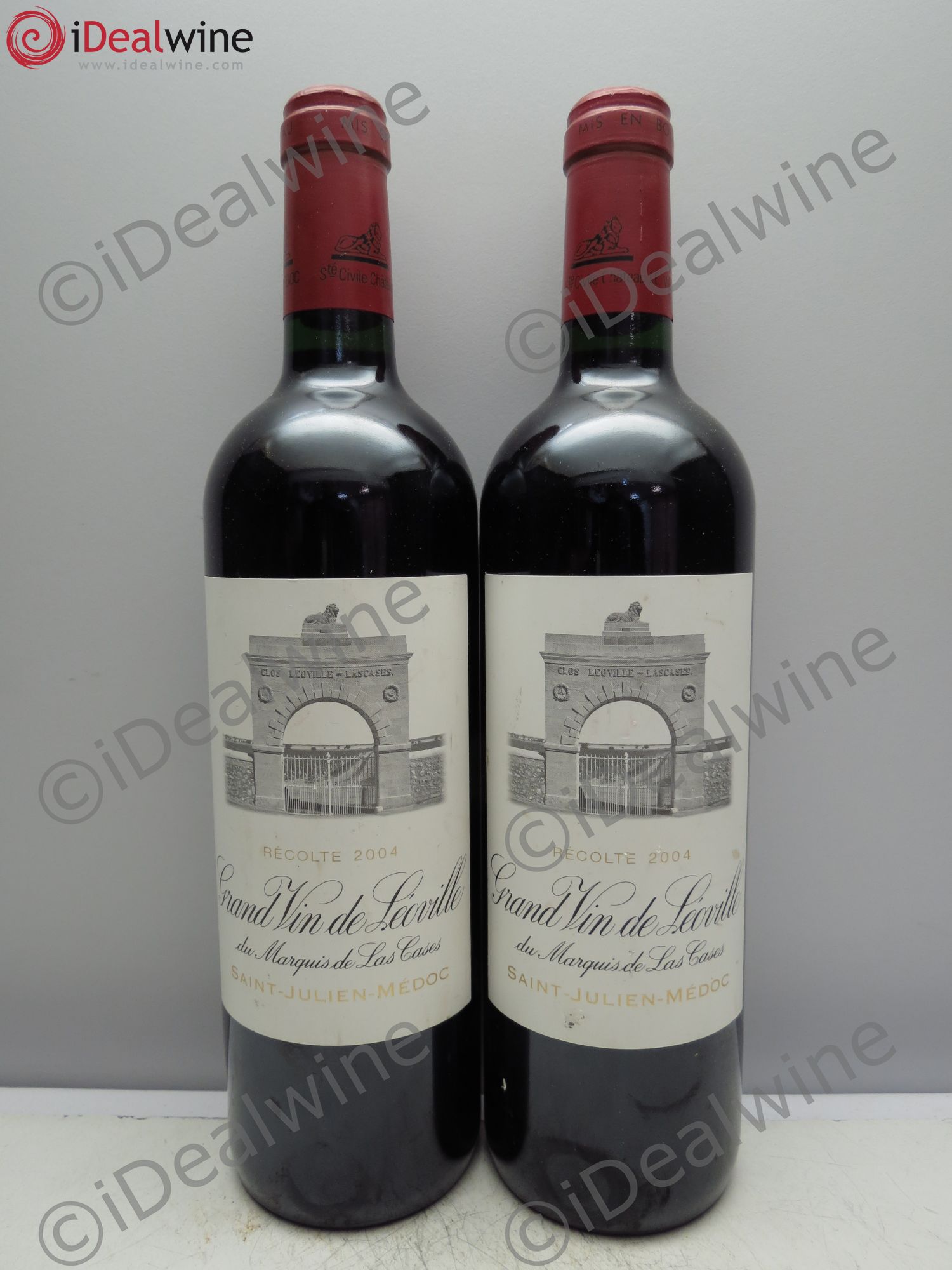 Château Léoville Las Cases 2ème Grand Cru Classé 2004 - Lot de 2 bouteilles - 0