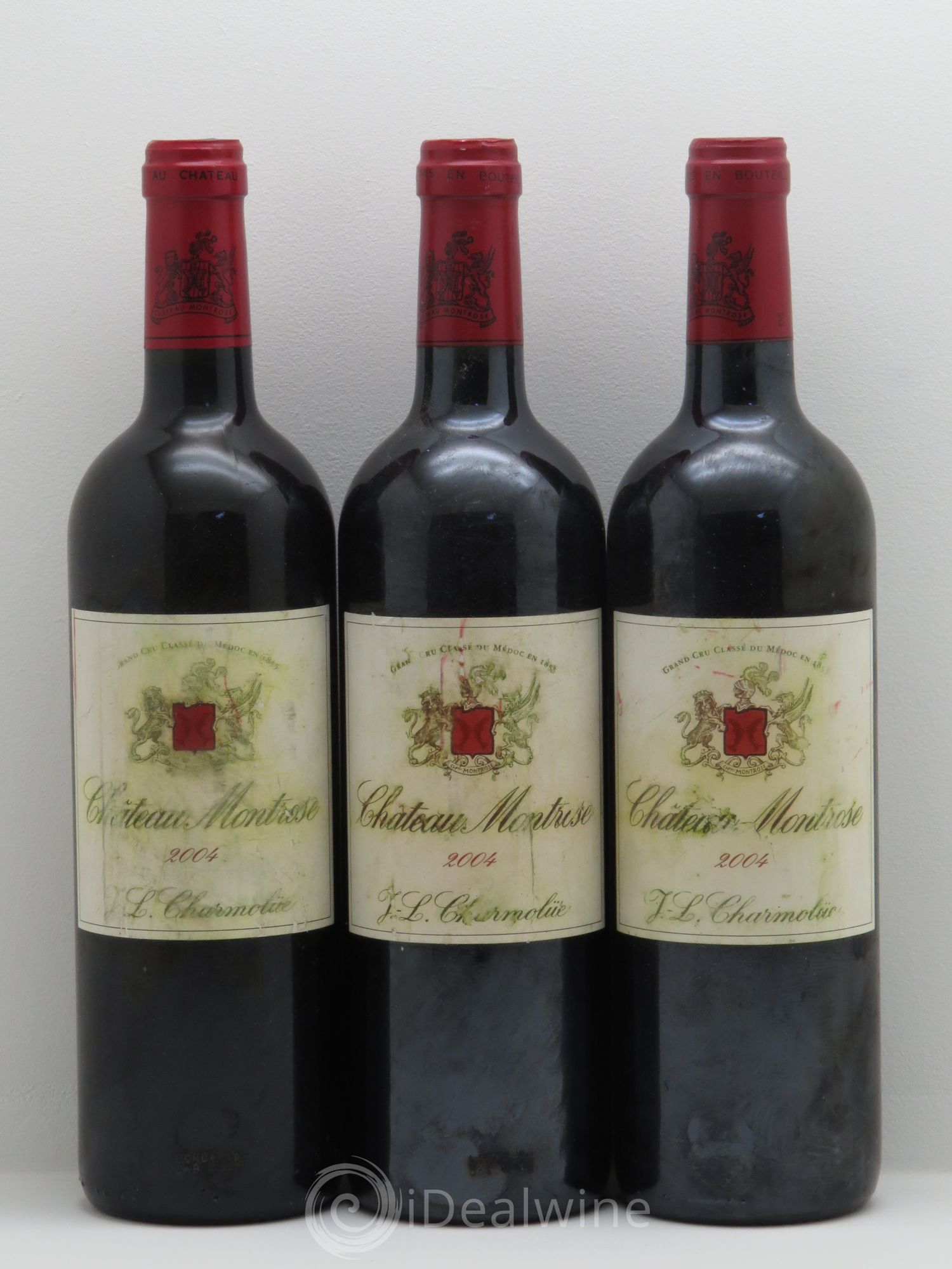 Château Montrose 2ème Grand Cru Classé 2004 - Lot de 3 bouteilles - 0