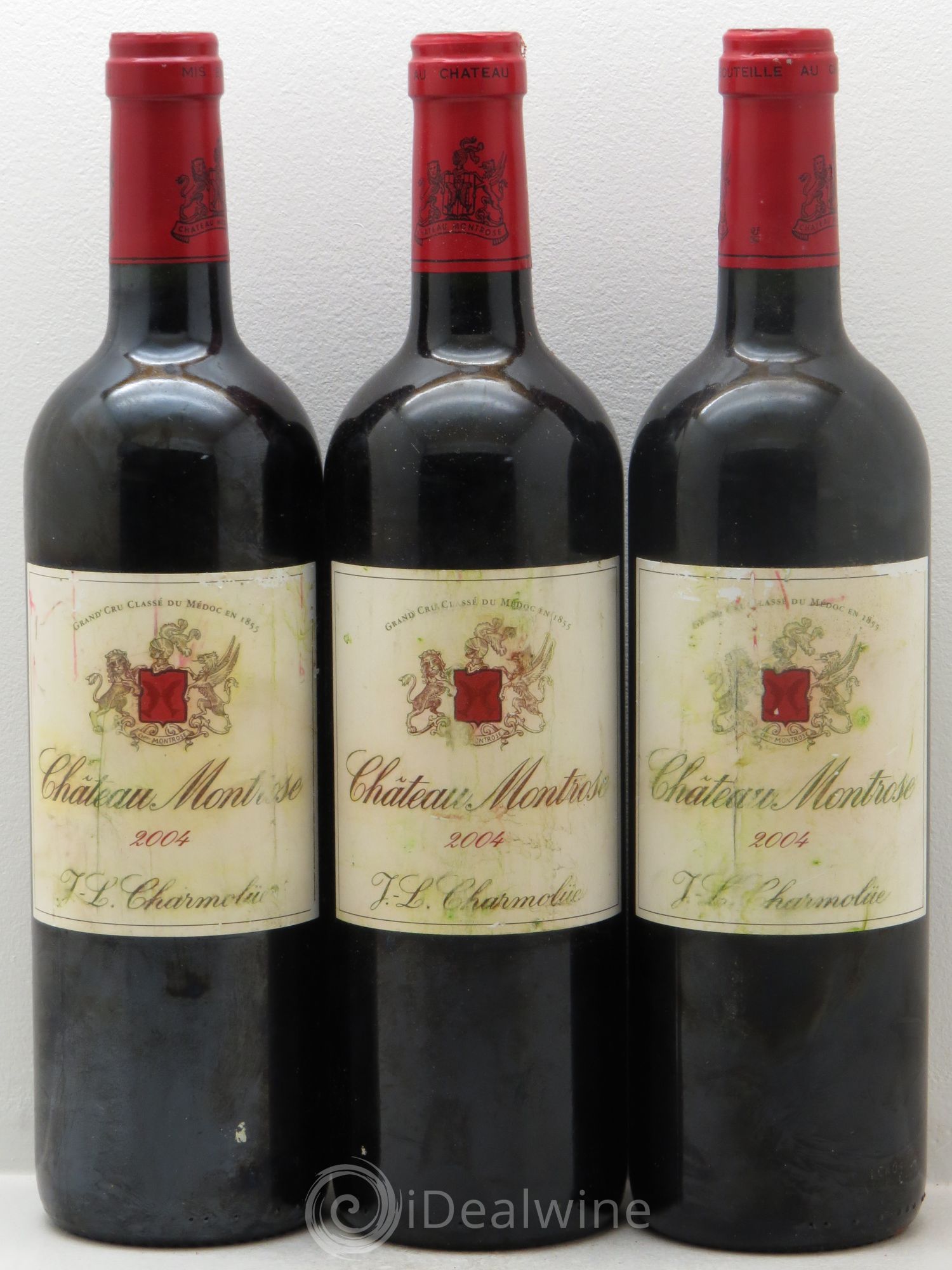 Château Montrose 2ème Grand Cru Classé 2004 - Lot de 3 bouteilles - 0