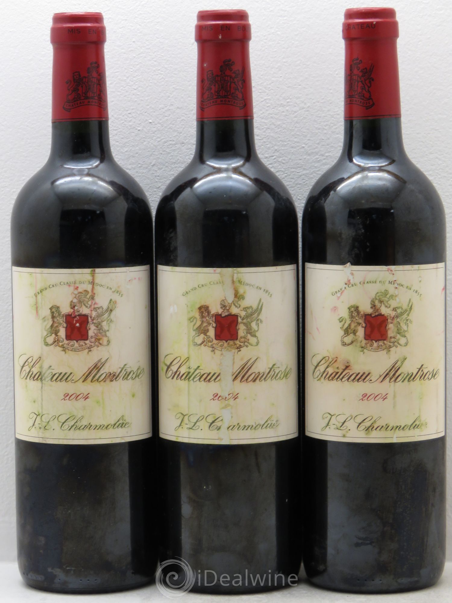 Château Montrose 2ème Grand Cru Classé 2004 - Lot de 3 bouteilles - 0