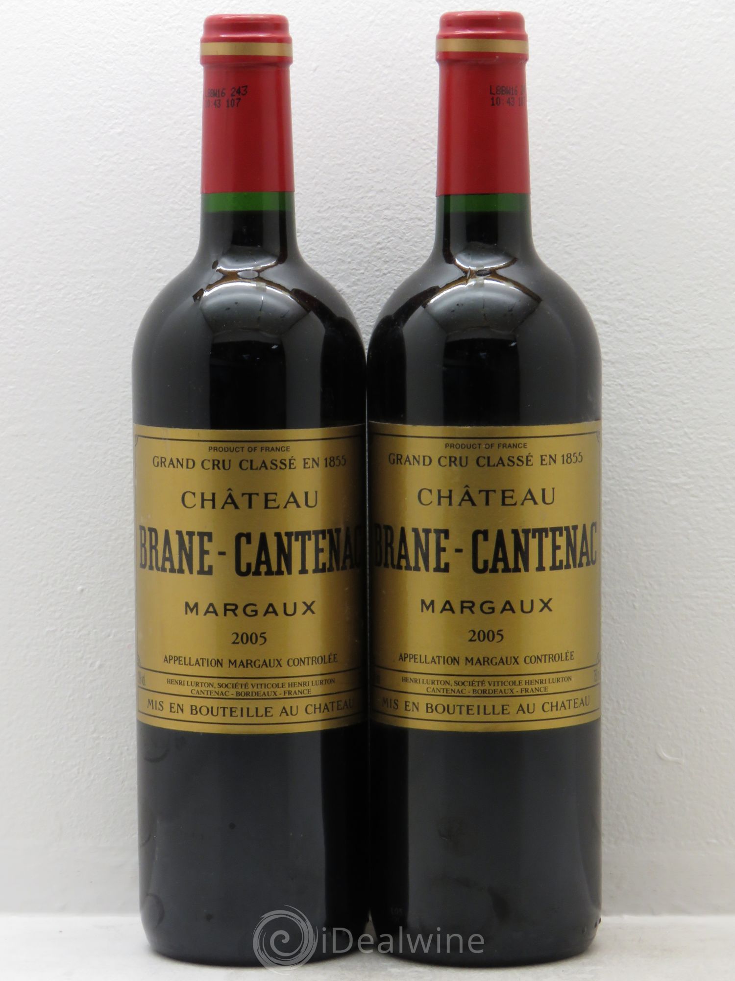 Château Brane Cantenac 2ème Grand Cru Classé 2005 - Lot de 2 bouteilles - 0