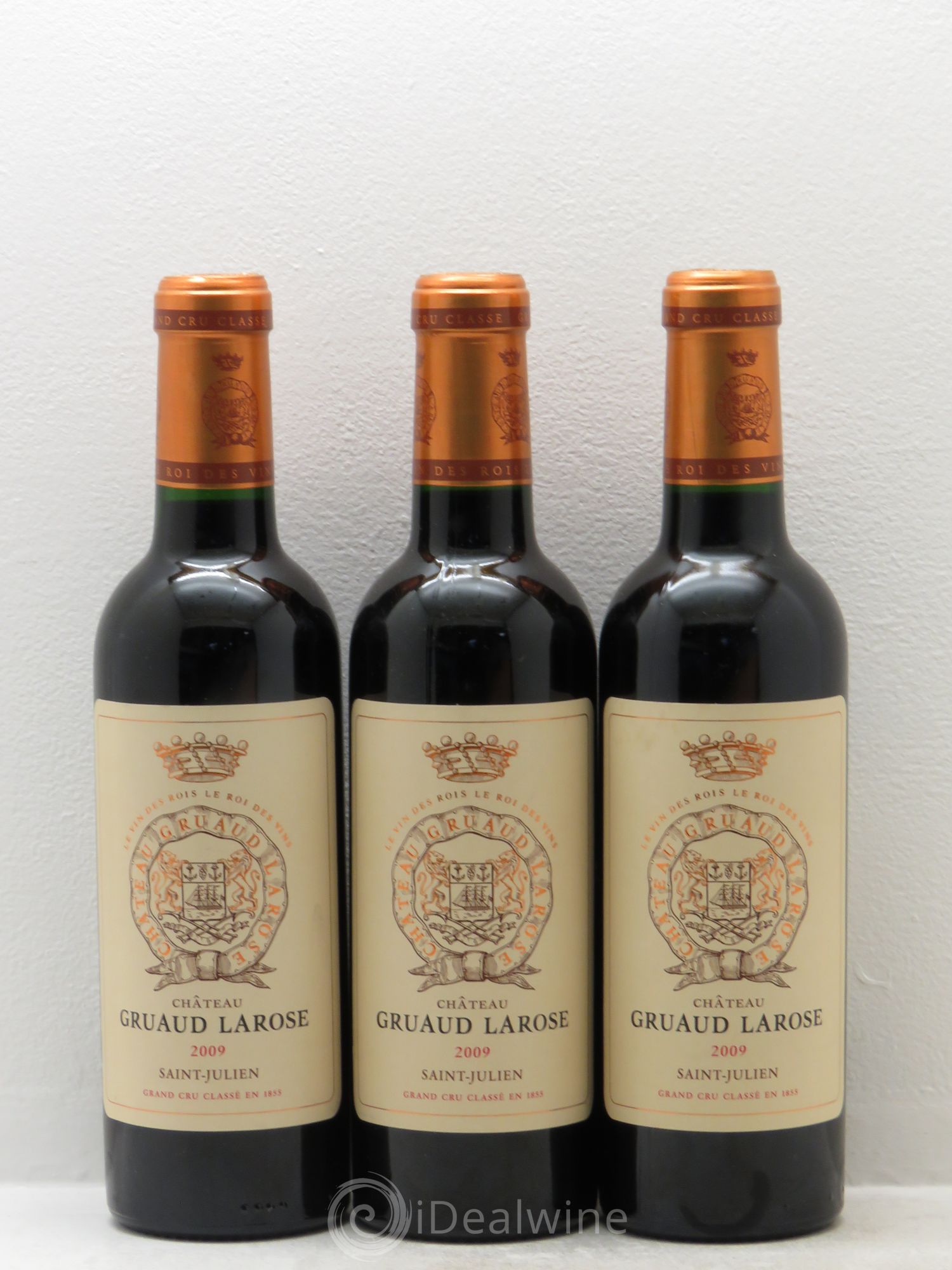 Château Gruaud Larose 2ème Grand Cru Classé 2009 - Lot de 3 demi bouteilles - 0