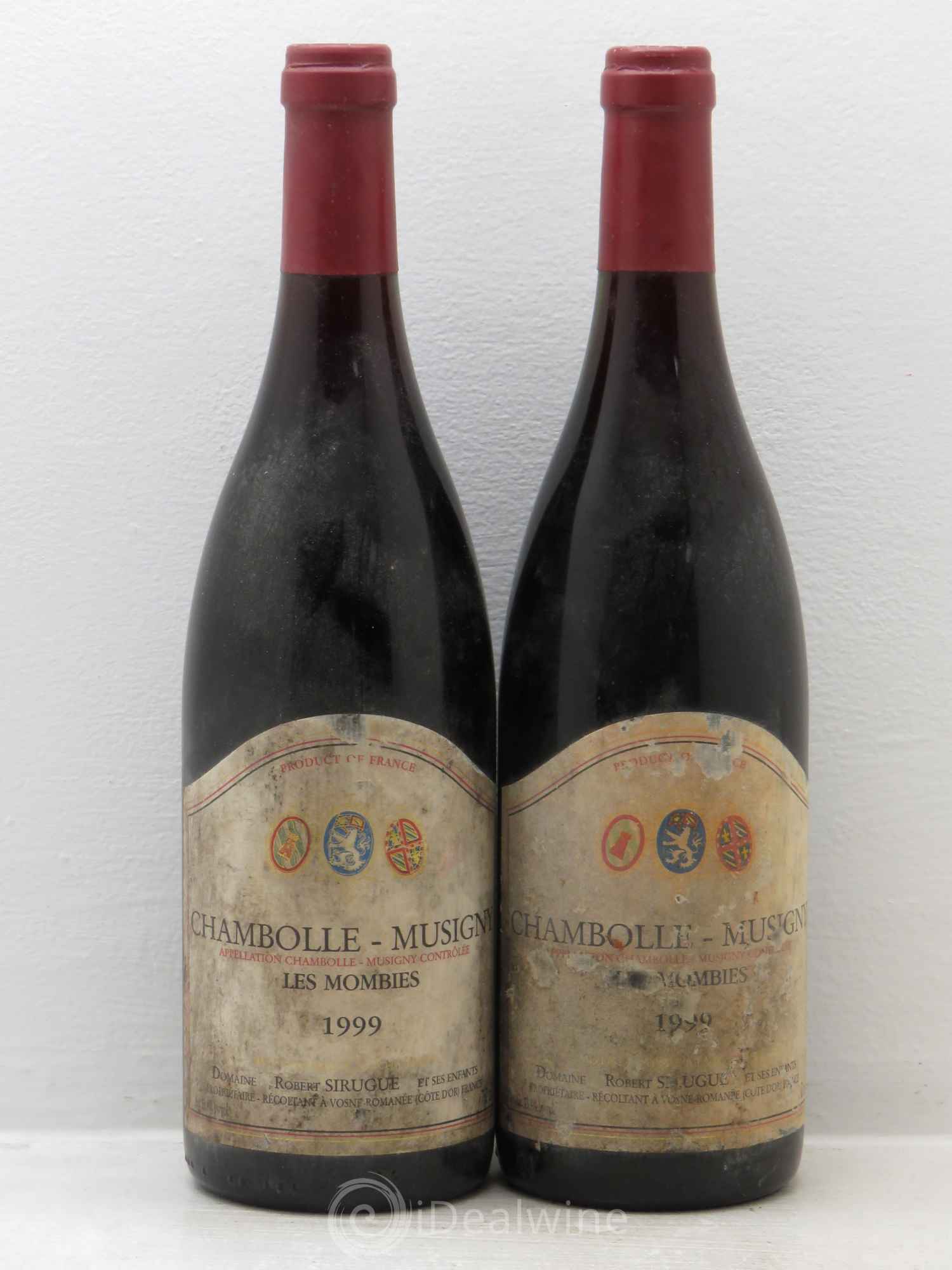 Chambolle-Musigny les mombies domaine sirugue 1999 - Posten von 2 Flaschen - 0