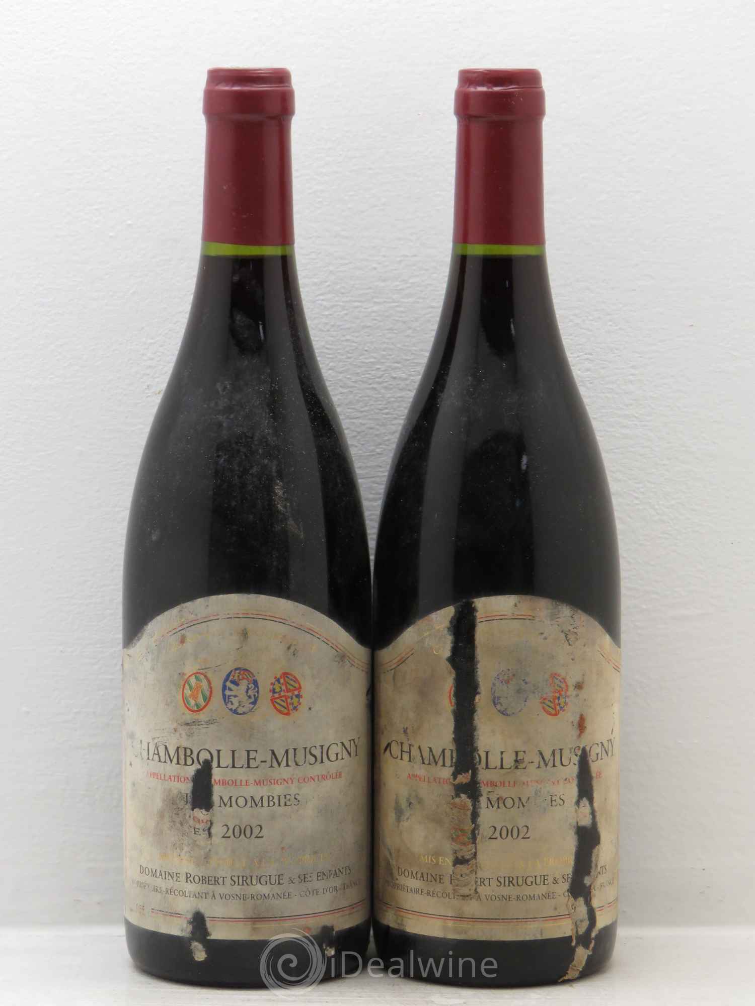 Chambolle-Musigny les mombies domaine sirugue 2002 - Posten von 2 Flaschen - 0