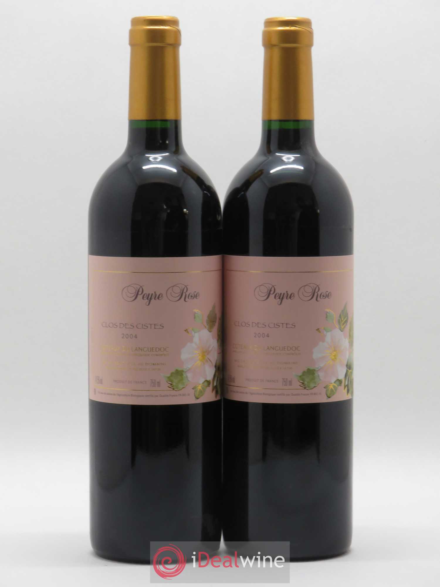 Vin de France (anciennement Coteaux du Languedoc) Domaine Peyre Rose Les Cistes Marlène Soria 2004 - Lot de 2 bouteilles - 0