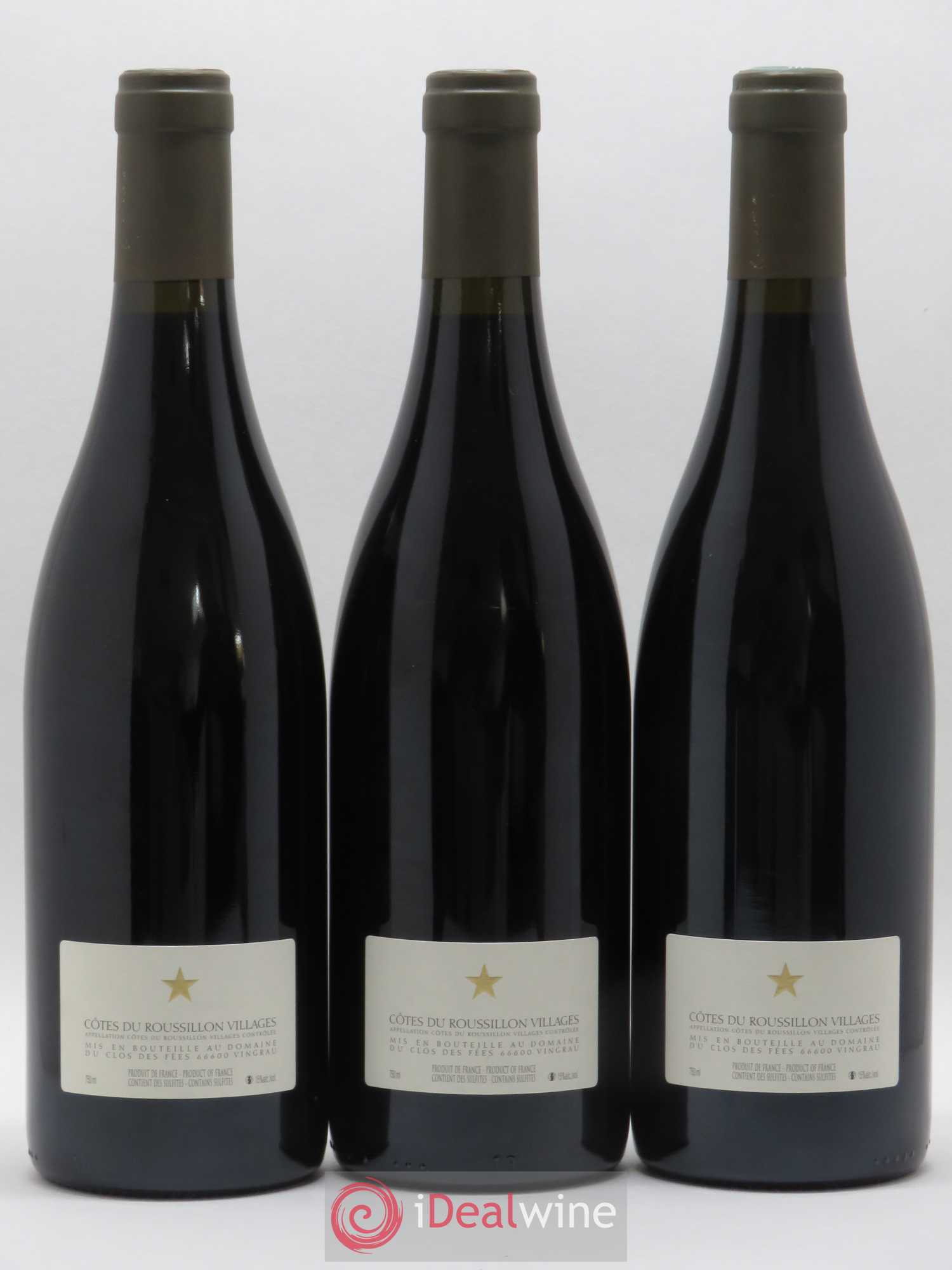 Côtes du Roussillon Villages Clos des Fées Hervé Bizeul 2008 - Lot de 3 bouteilles - 1