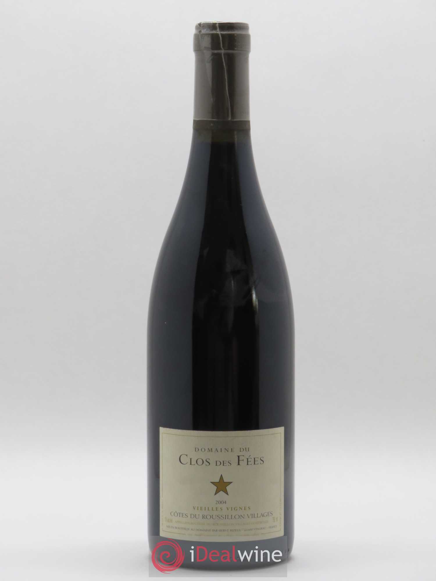 Côtes du Roussillon Villages Clos des Fées Vieilles vignes Hervé Bizeul 2004 - Lot de 1 bouteille - 0