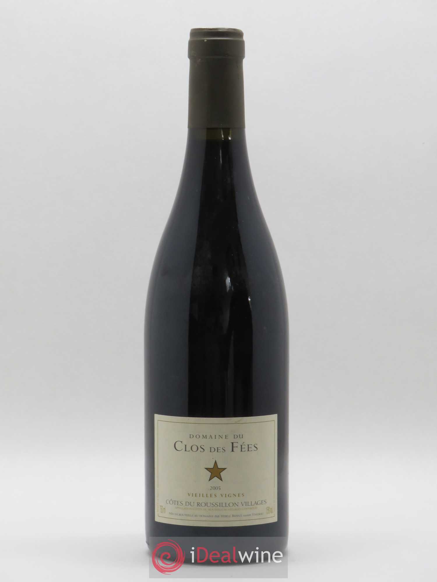 Côtes du Roussillon Villages Clos des Fées Vieilles vignes Hervé Bizeul 2005 - Lot de 1 bouteille - 0