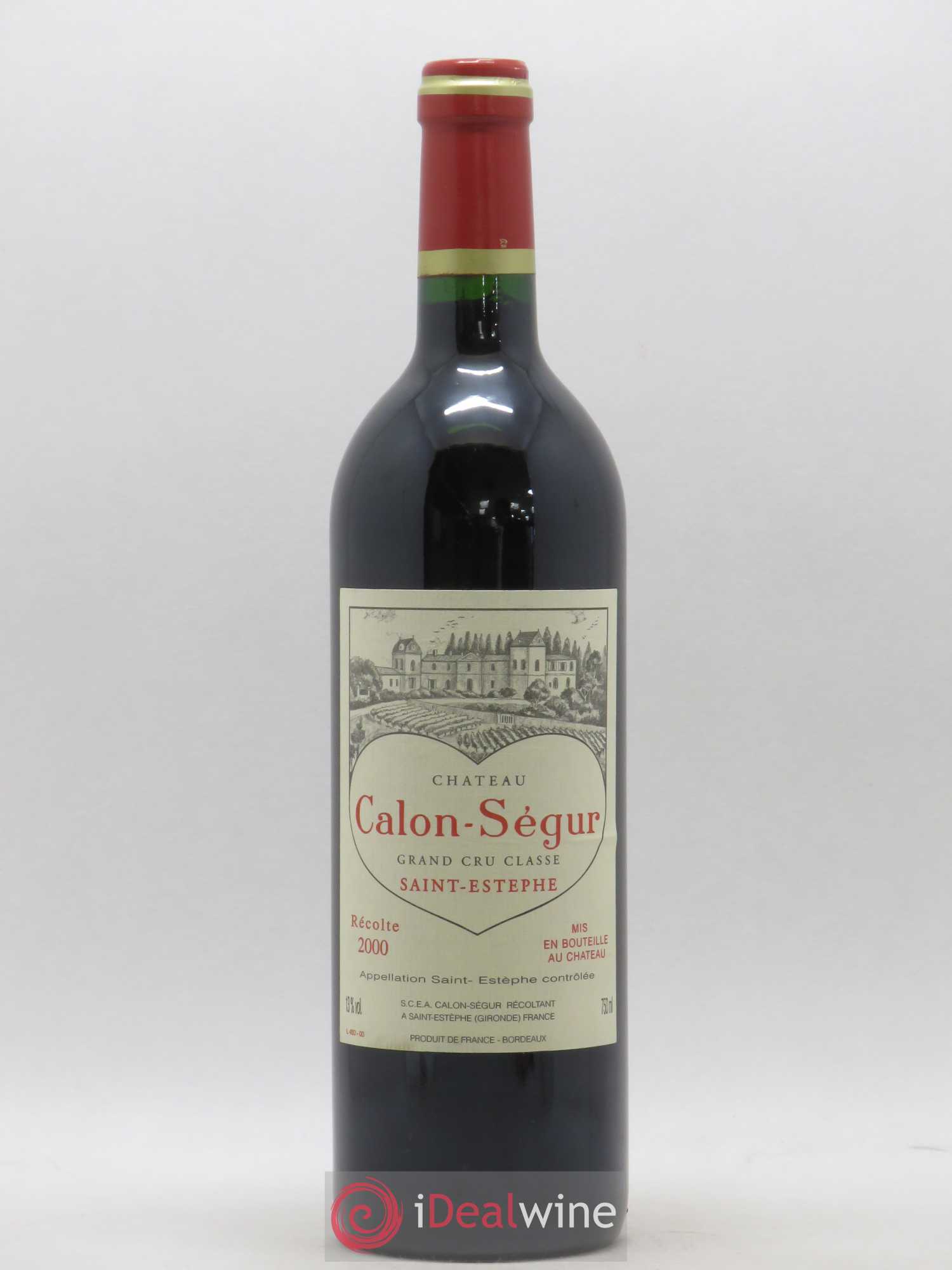 Château Calon Ségur 3ème Grand Cru Classé 2000 - Lot de 1 bouteille - 0