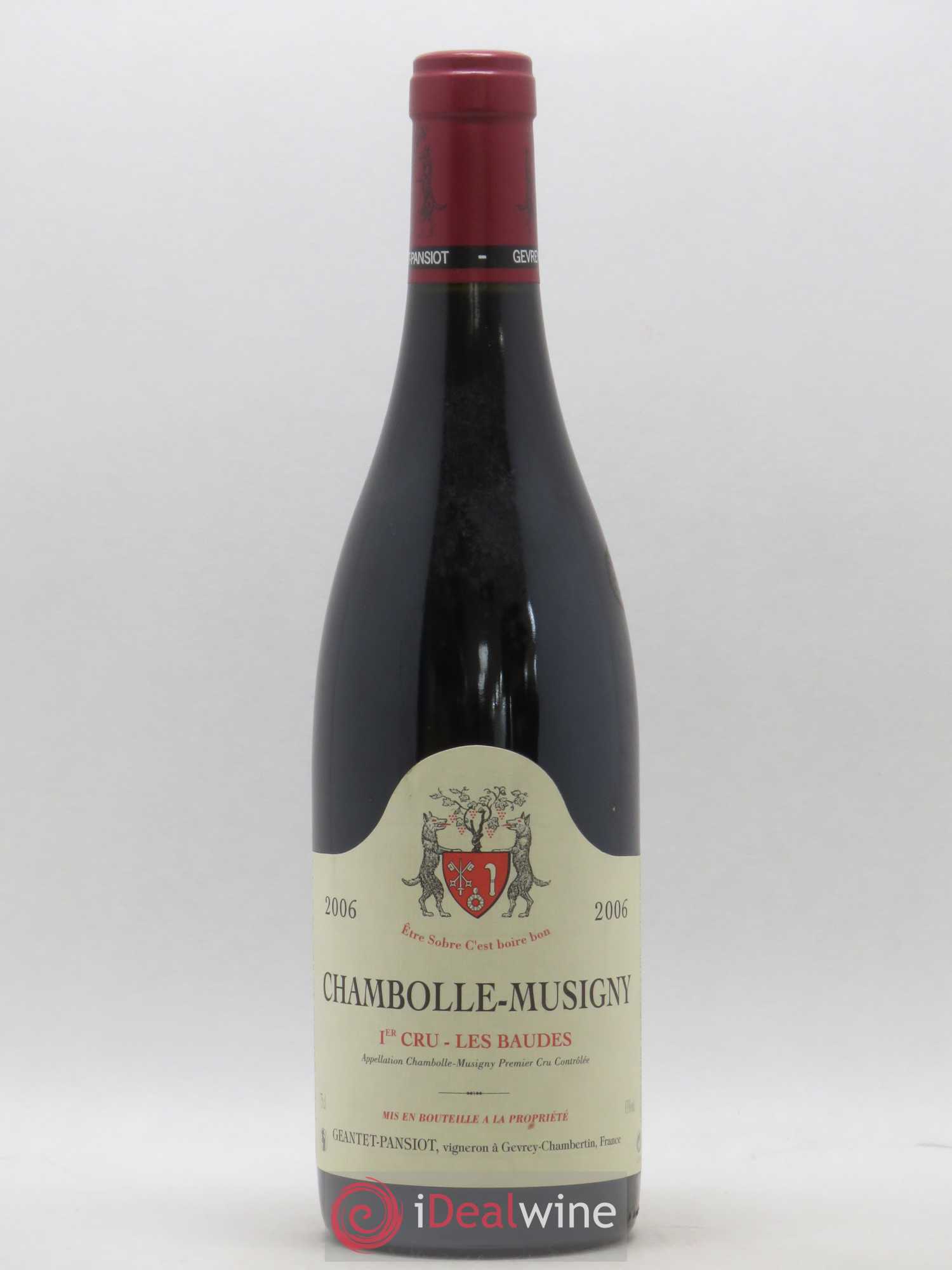 Chambolle-Musigny 1er Cru Les Baudes Geantet-Pansiot 2006 - Lot de 1 bouteille - 0