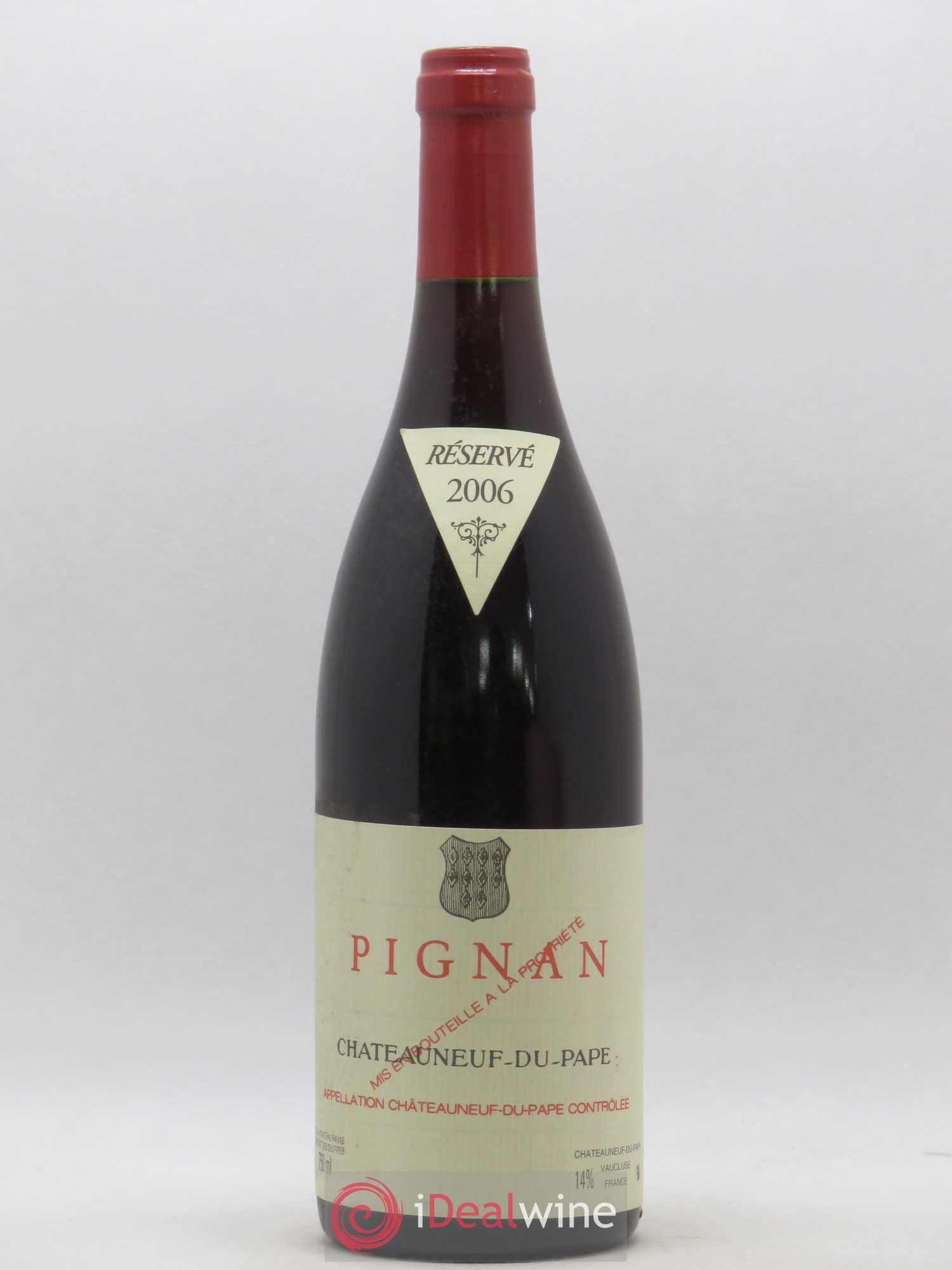 Châteauneuf-du-Pape Pignan Emmanuel Reynaud 2006 - Lot de 1 bouteille - 0