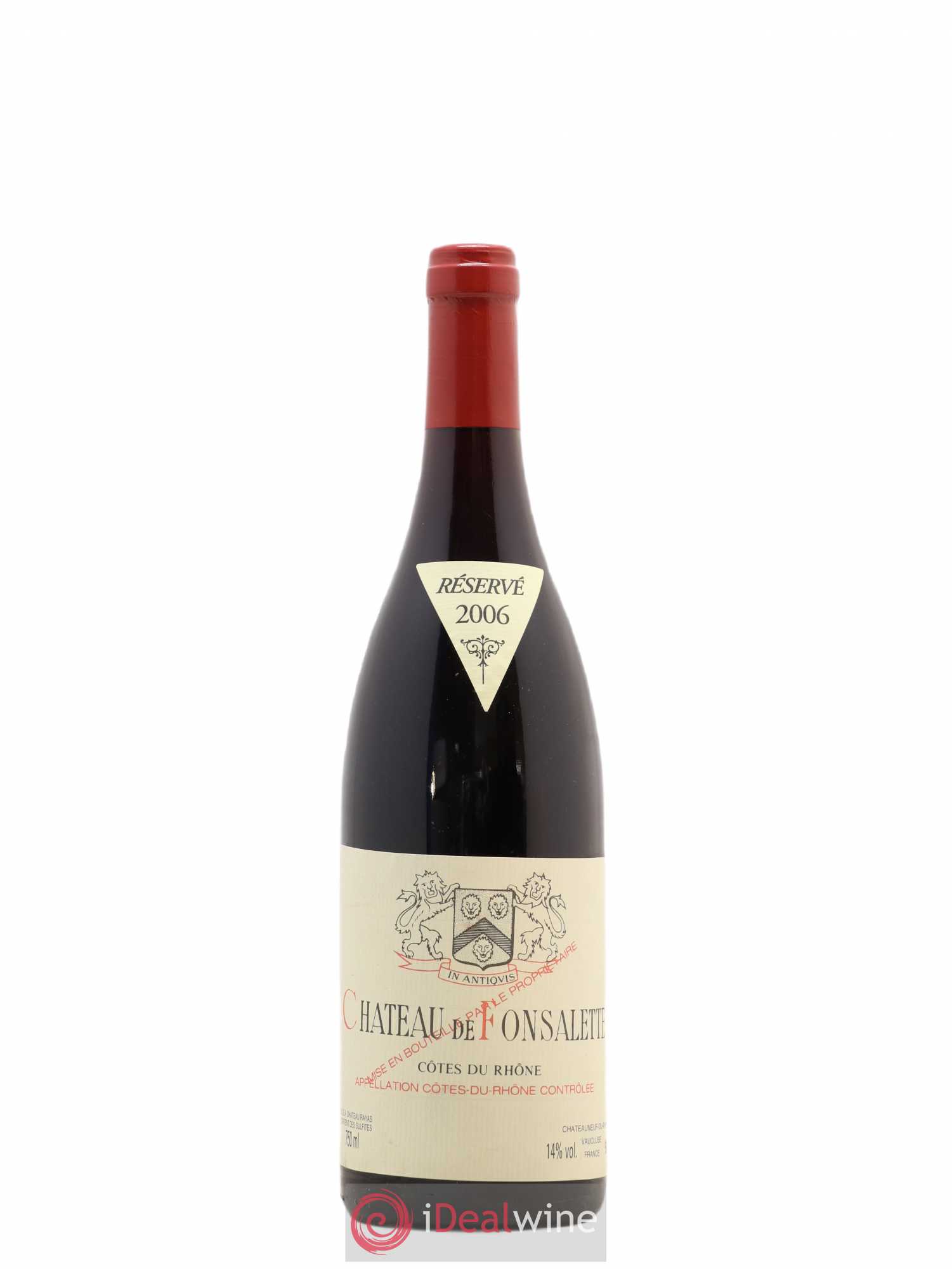 Côtes-du-Rhône Château de Fonsalette Emmanuel Reynaud 2006 - Lot de 1 bouteille - 0