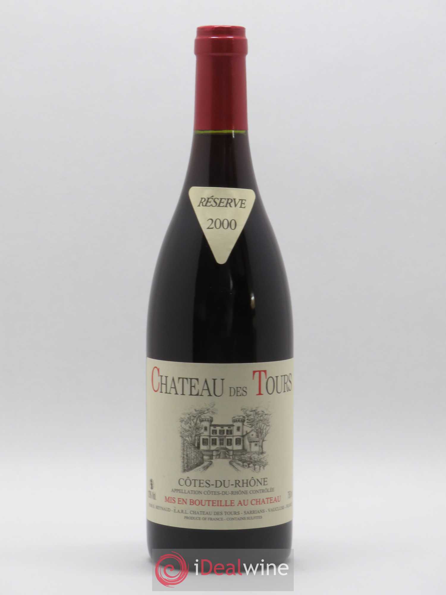 Côtes-du-Rhône Château des Tours Emmanuel Reynaud 2000 - Lot de 1 bouteille - 0
