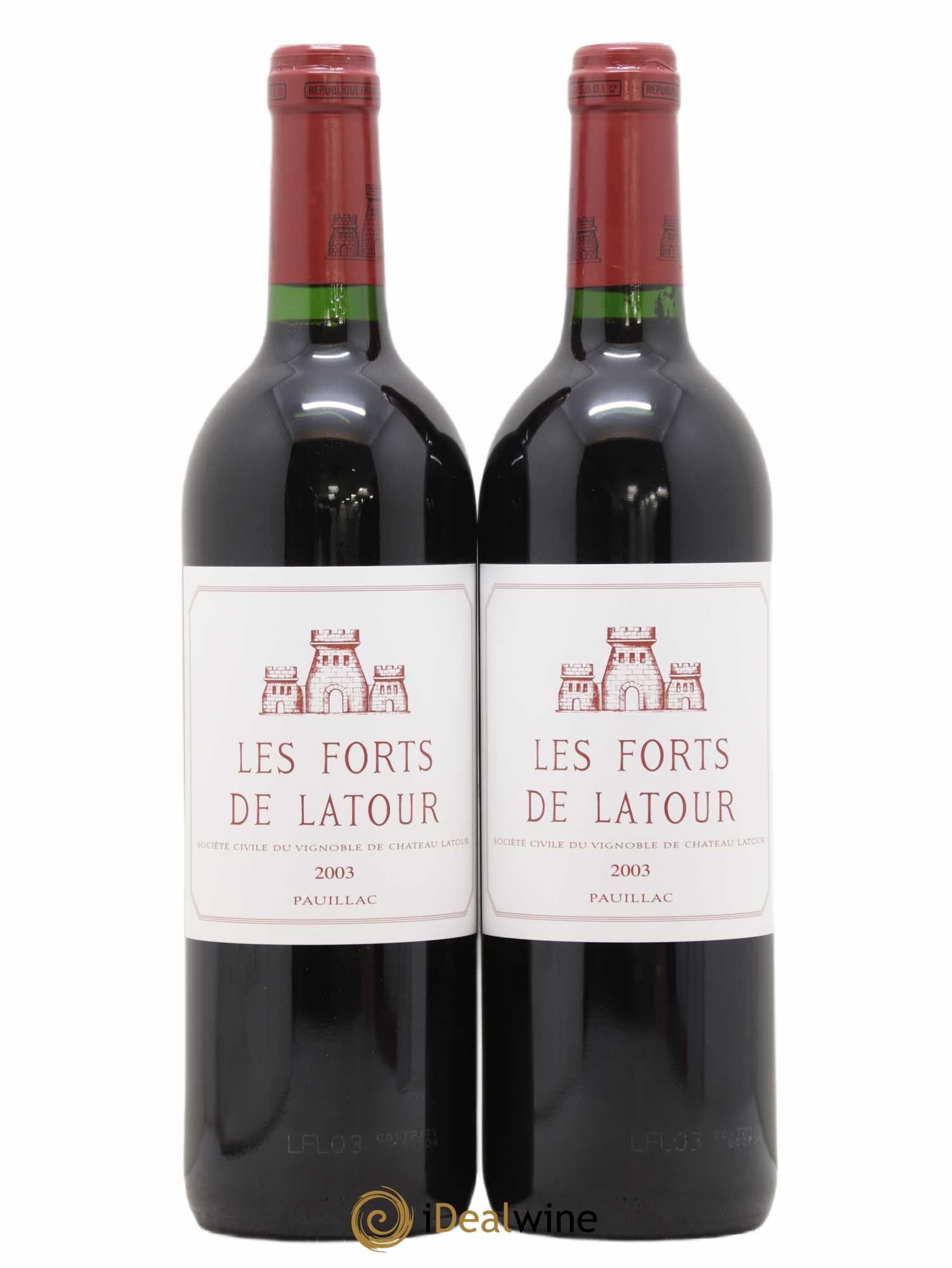 Les Forts de Latour Second Vin 2003 - Lot de 2 bouteilles - 0