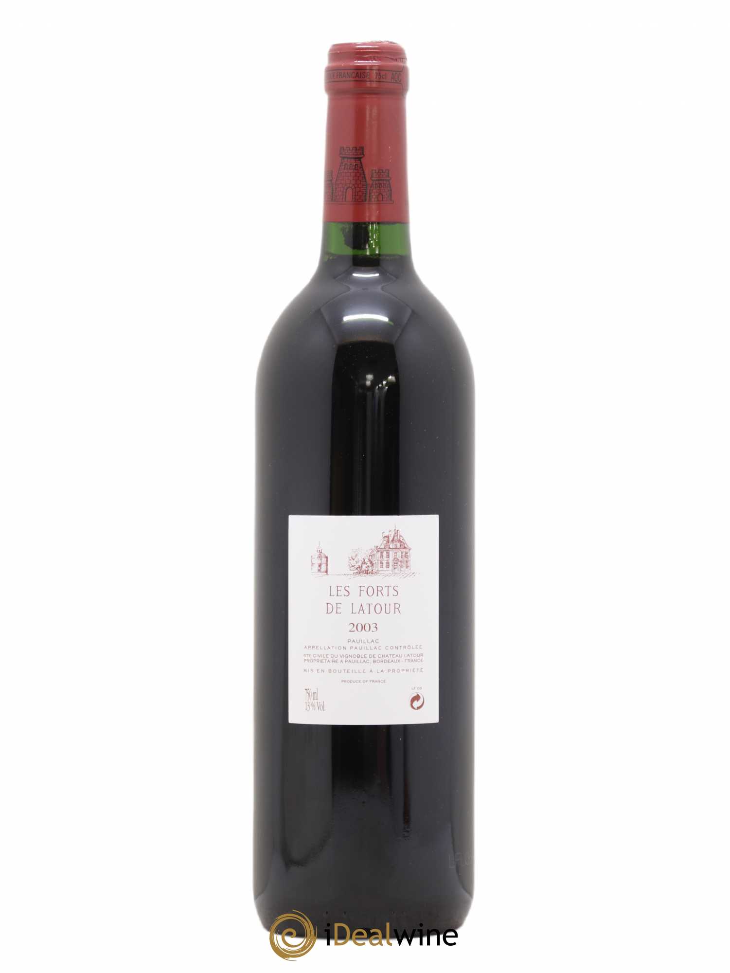Les Forts de Latour Second Vin 2003 - Lot de 1 bouteille - 1