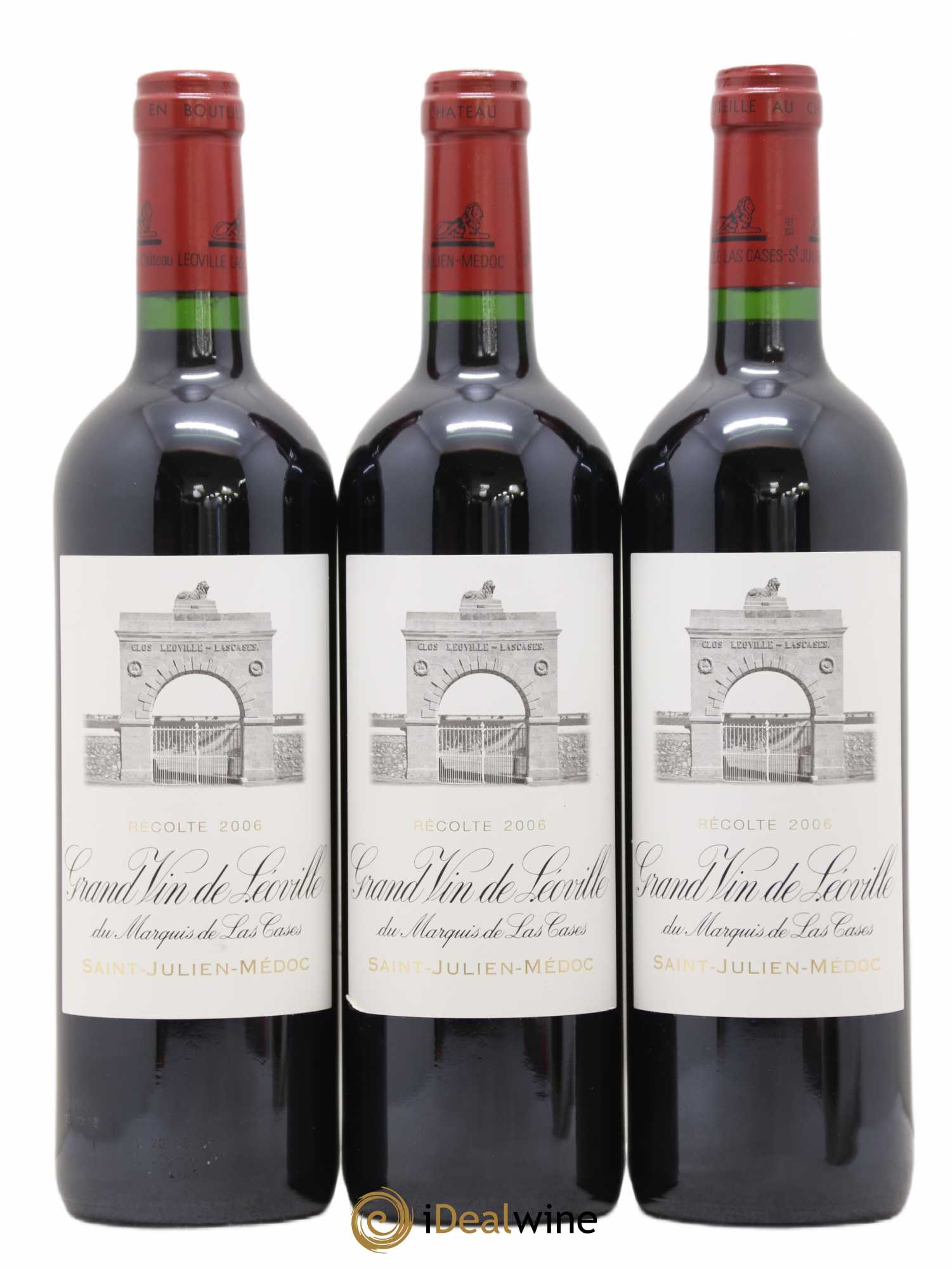 Château Léoville Las Cases 2ème Grand Cru Classé 2006 - Lot de 3 bouteilles - 0