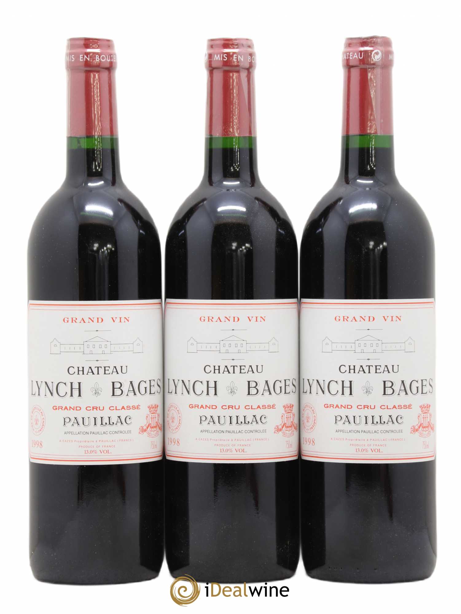 Château Lynch Bages 5ème Grand Cru Classé 1998 - Lot de 12 bouteilles - 2