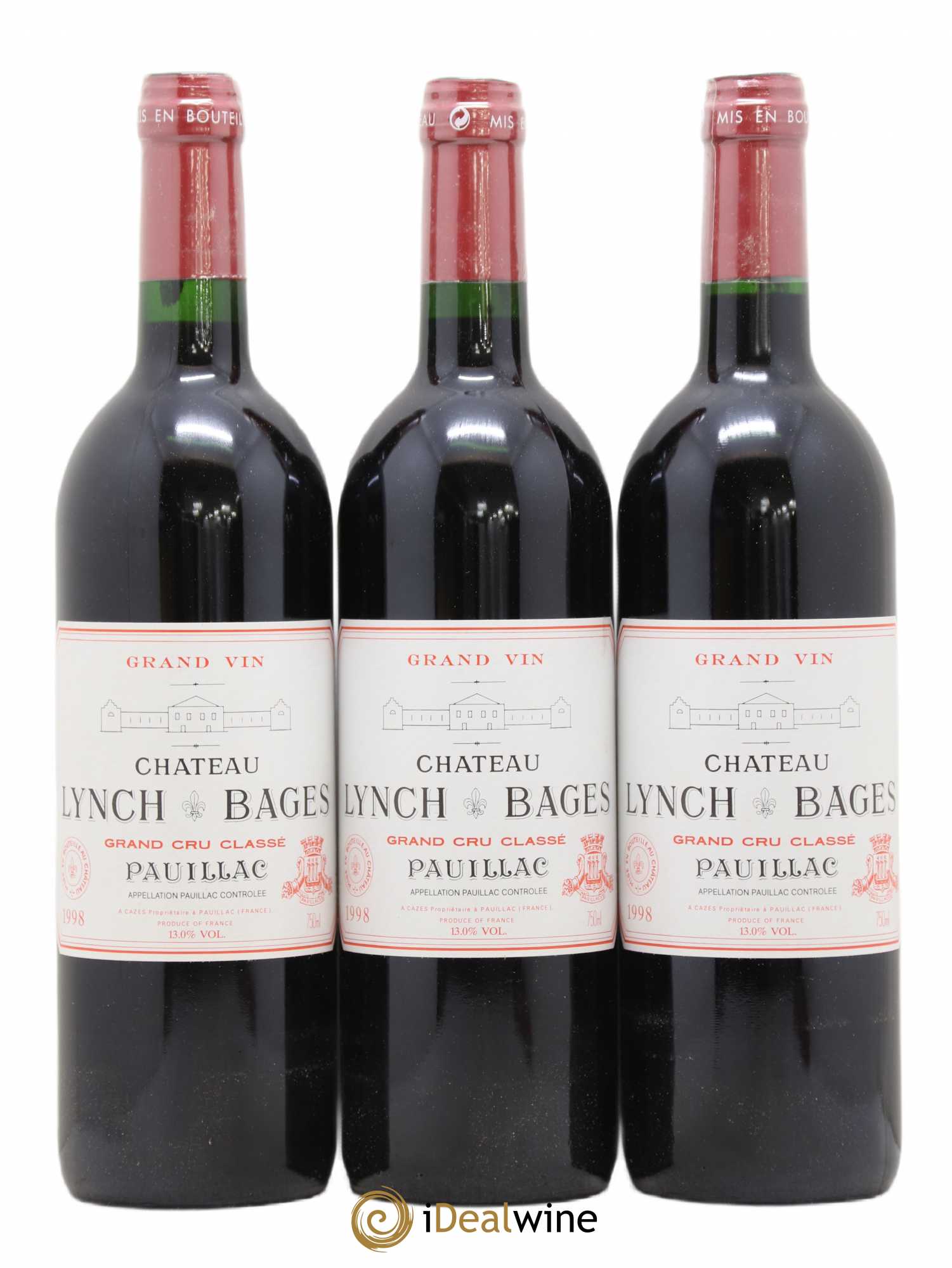 Château Lynch Bages 5ème Grand Cru Classé 1998 - Lot de 12 bouteilles - 3