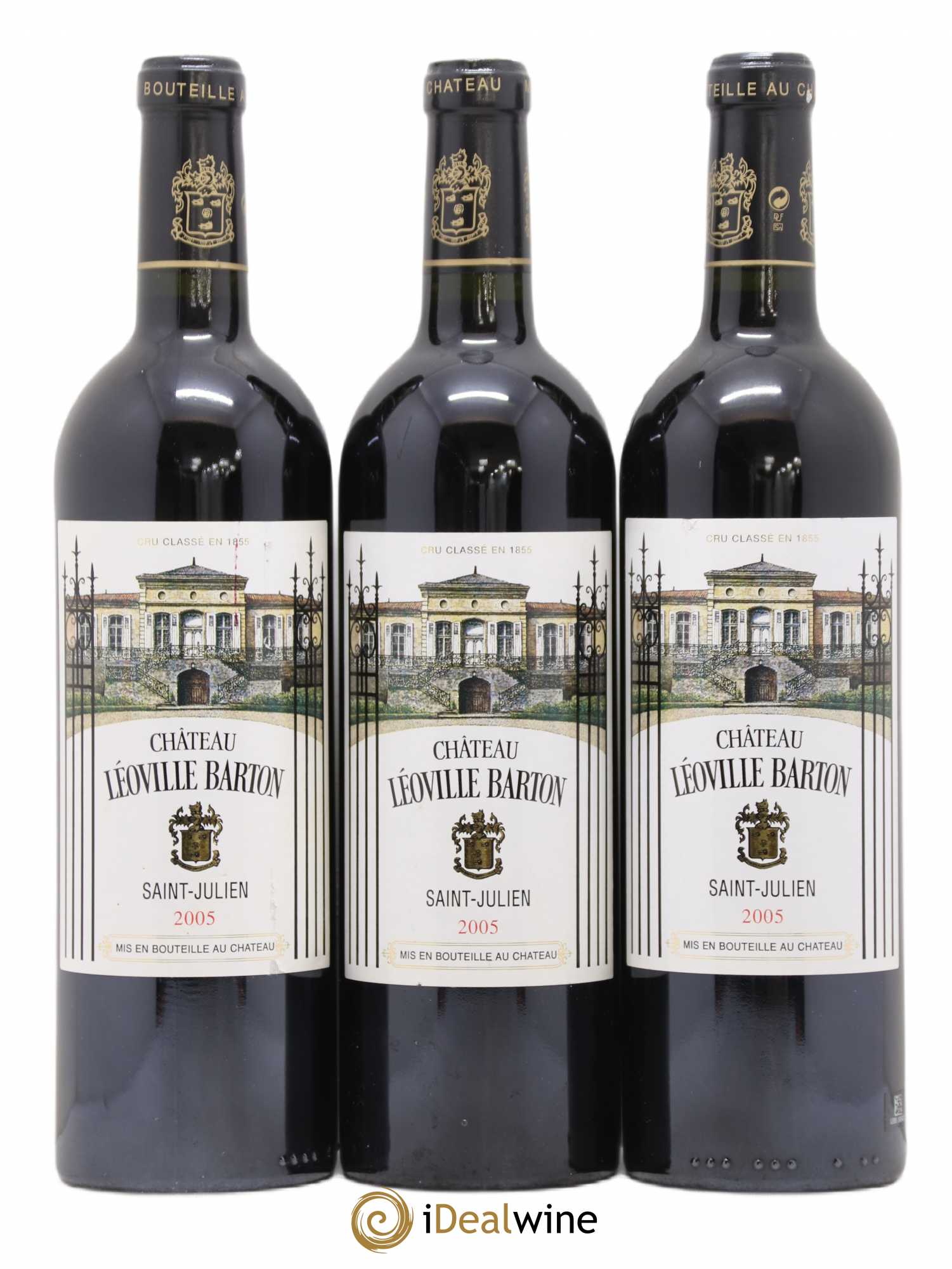 Château Léoville Barton 2ème Grand Cru Classé 2005 - Lot de 3 bouteilles - 0