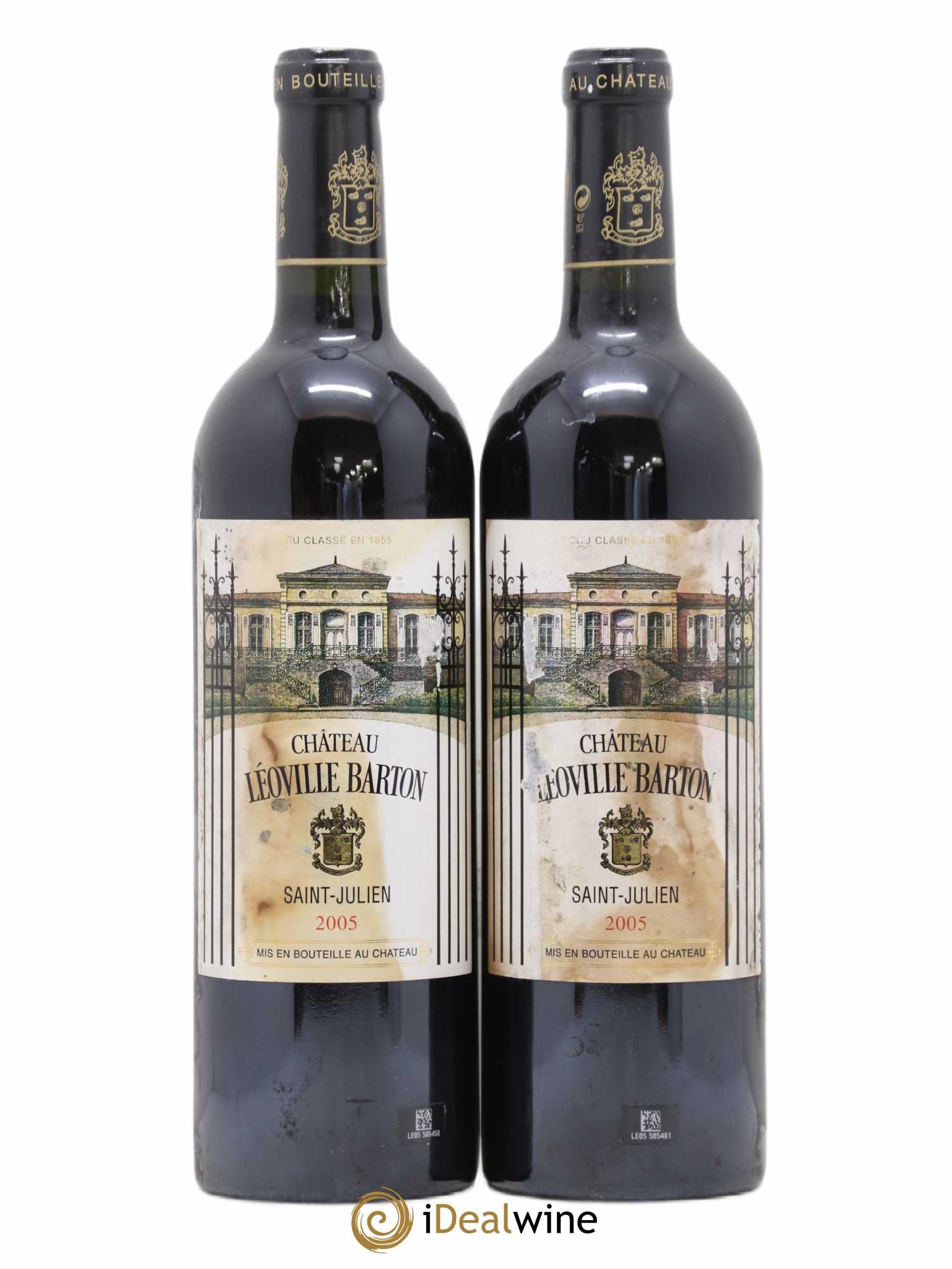 Château Léoville Barton 2ème Grand Cru Classé 2005 - Lot de 2 bouteilles - 0