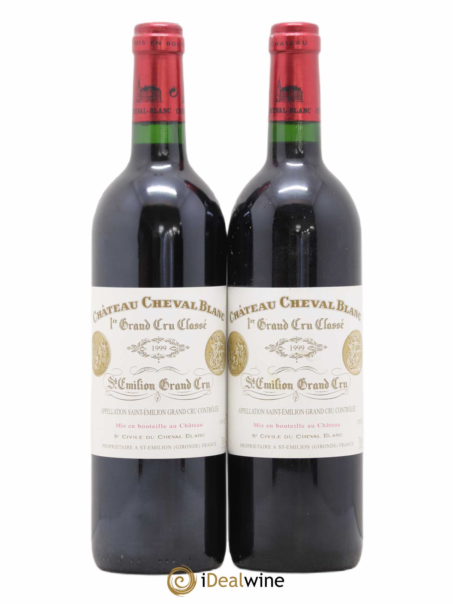 Château Cheval Blanc 1er Grand Cru Classé A 1999 - Lot de 2 bouteilles - 0