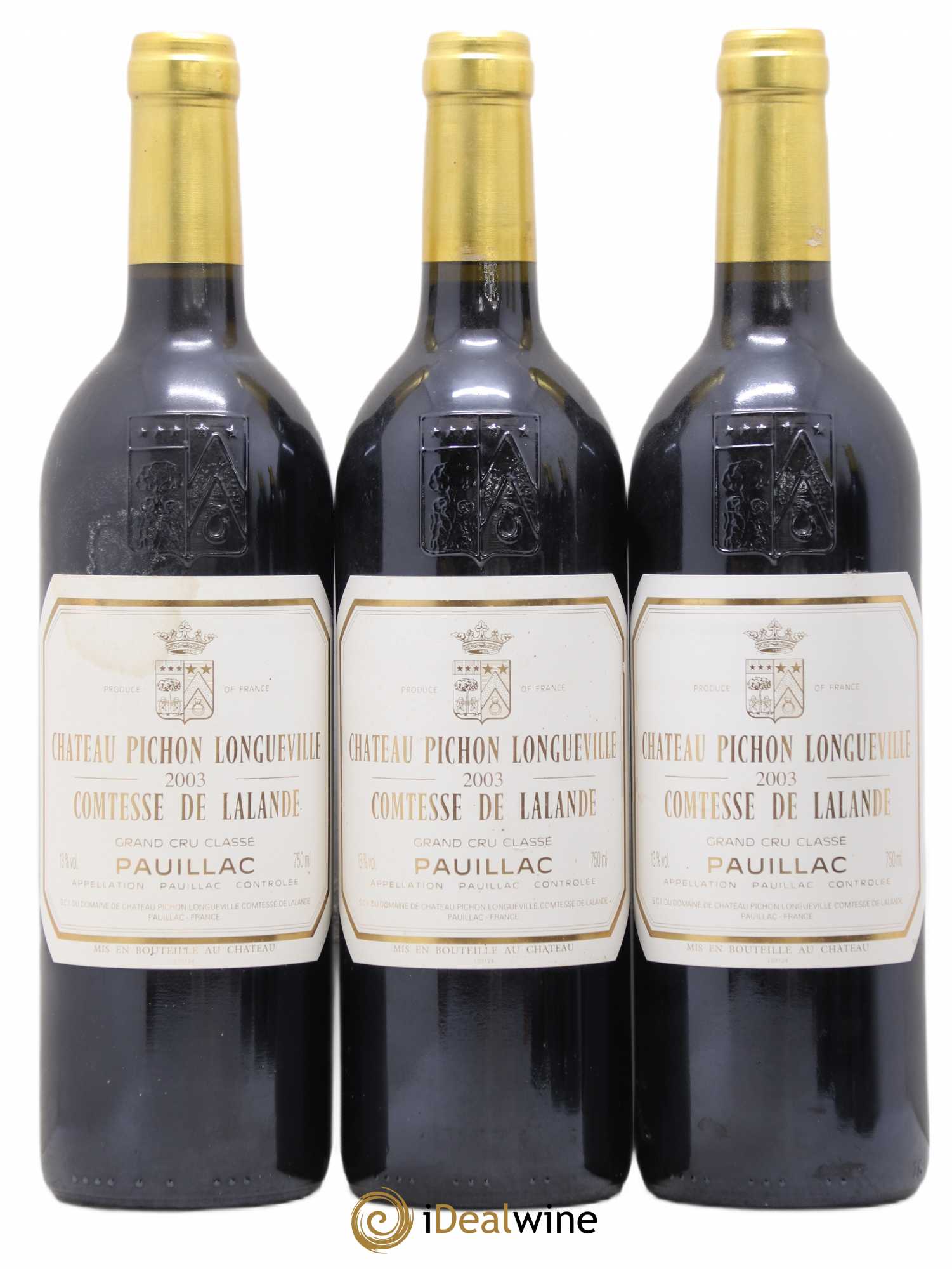 Château Pichon Longueville Comtesse de Lalande 2ème Grand Cru Classé 2003 - Lot de 6 bouteilles - 1
