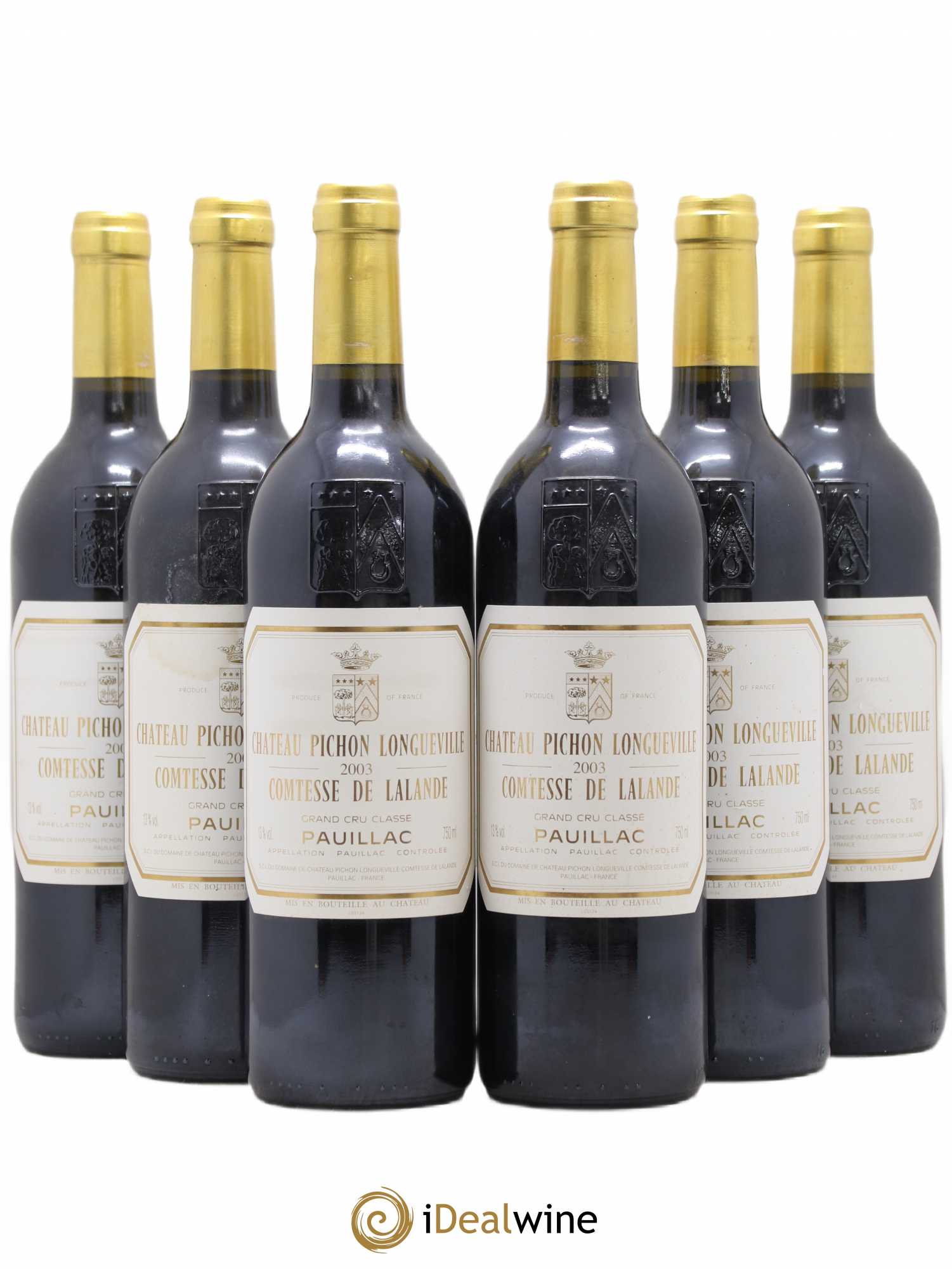 Château Pichon Longueville Comtesse de Lalande 2ème Grand Cru Classé 2003 - Lot de 6 bouteilles - 0