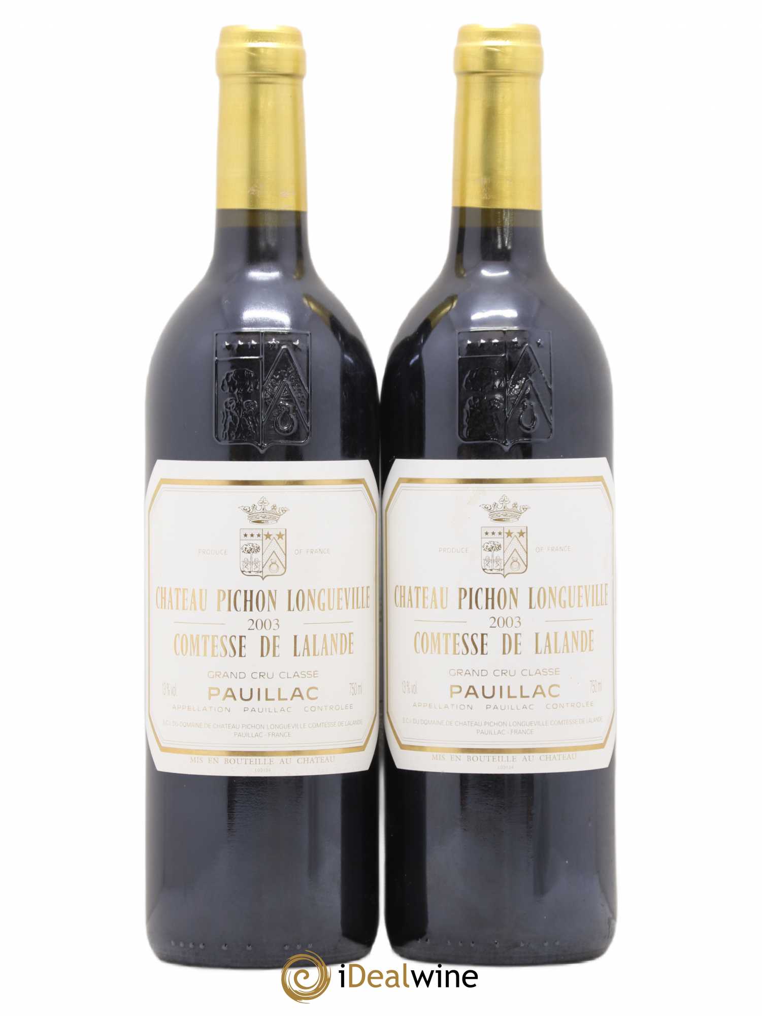 Château Pichon Longueville Comtesse de Lalande 2ème Grand Cru Classé 2003 - Lot de 2 bouteilles - 0