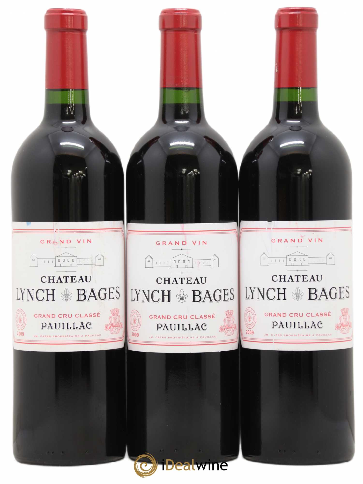 Château Lynch Bages 5ème Grand Cru Classé 2009 - Lot de 3 bouteilles - 0