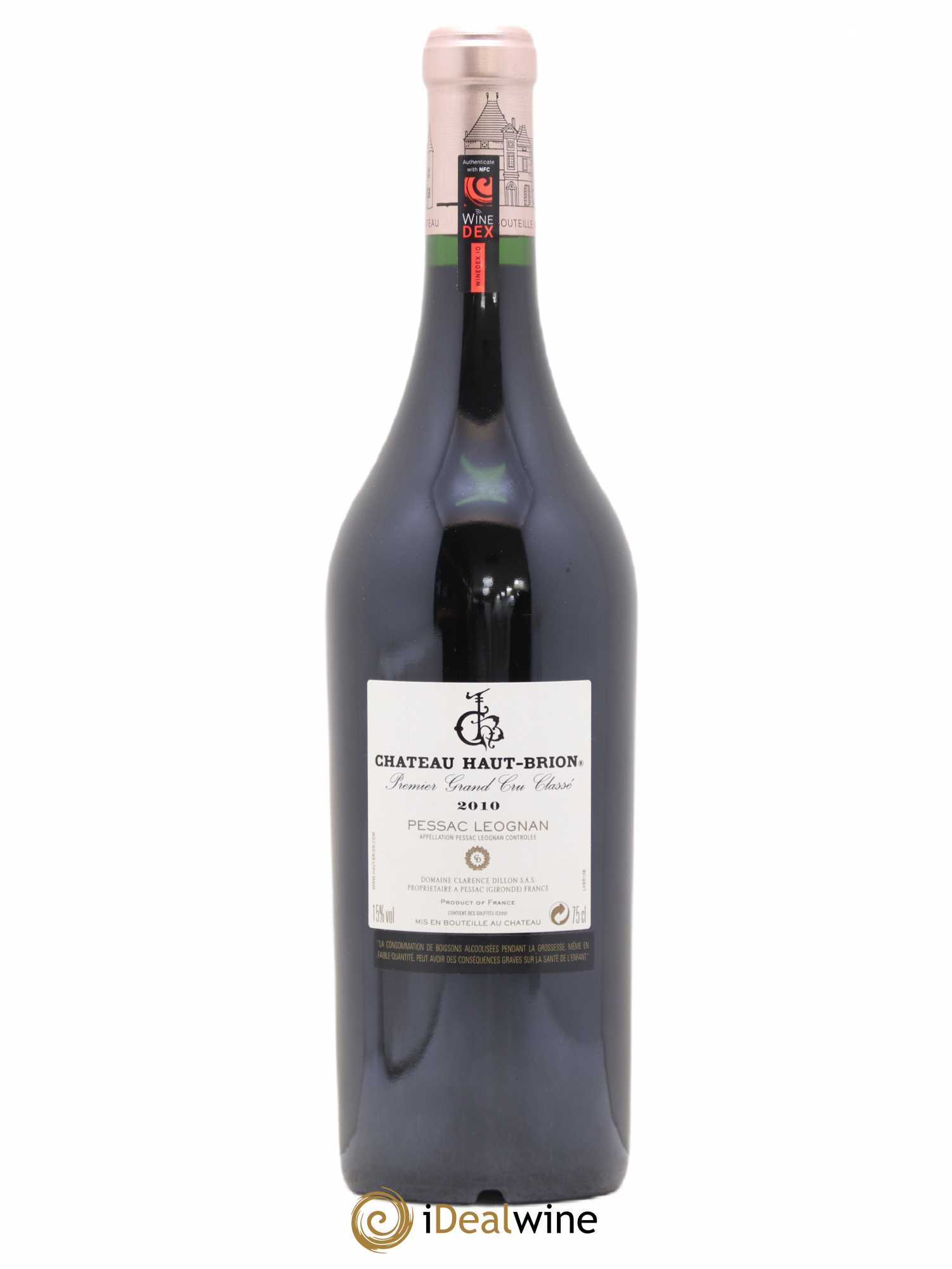 Château Haut Brion 1er Grand Cru Classé 2010 - Lot de 1 bouteille - 1