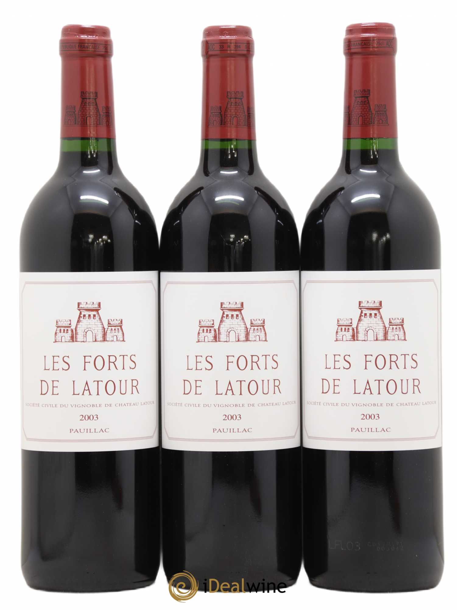 Les Forts de Latour Second Vin 2003 - Lot de 3 bouteilles - 0