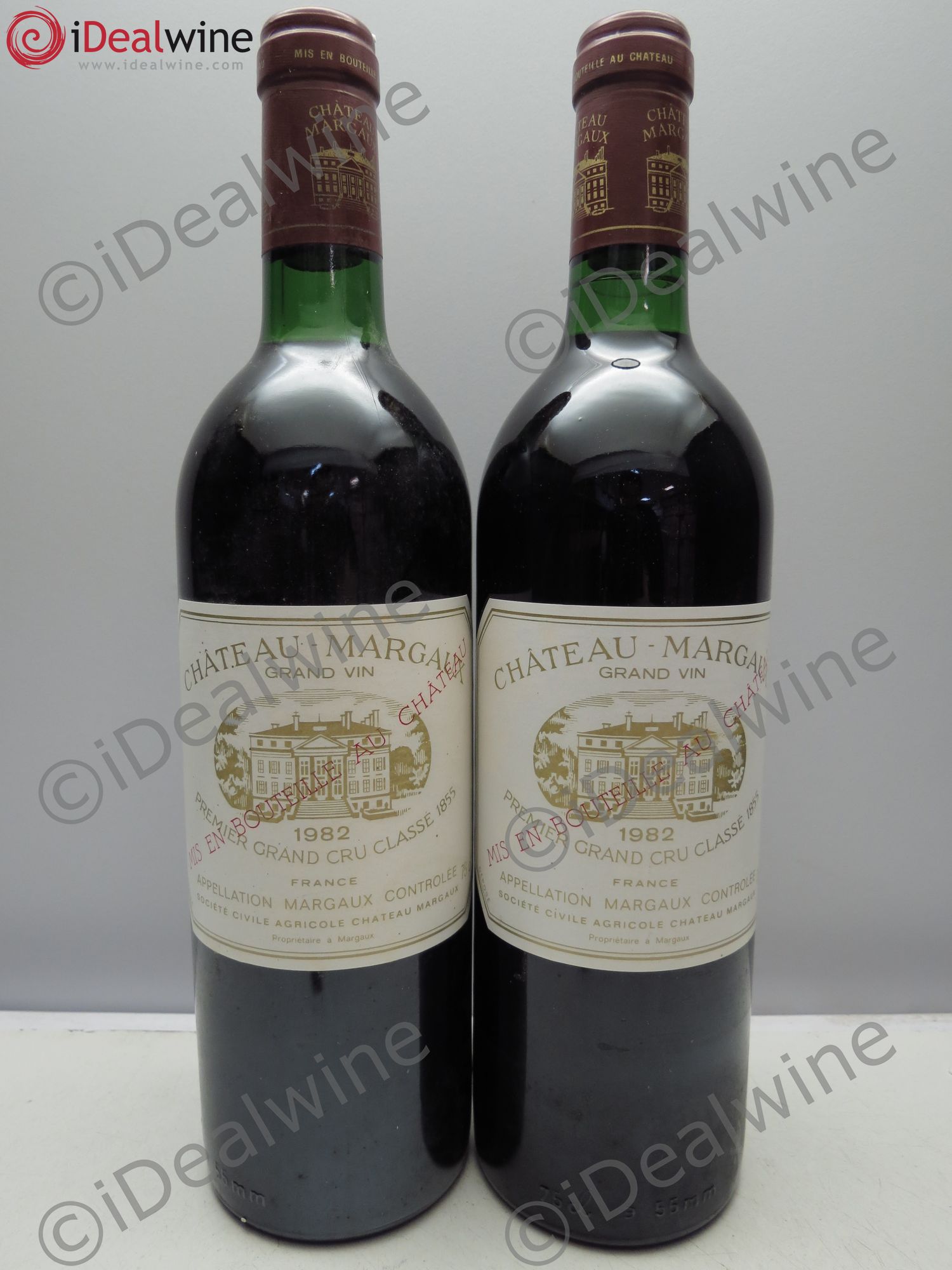 Château Margaux 1er Grand Cru Classé 1982 - Lot de 2 bouteilles - 0